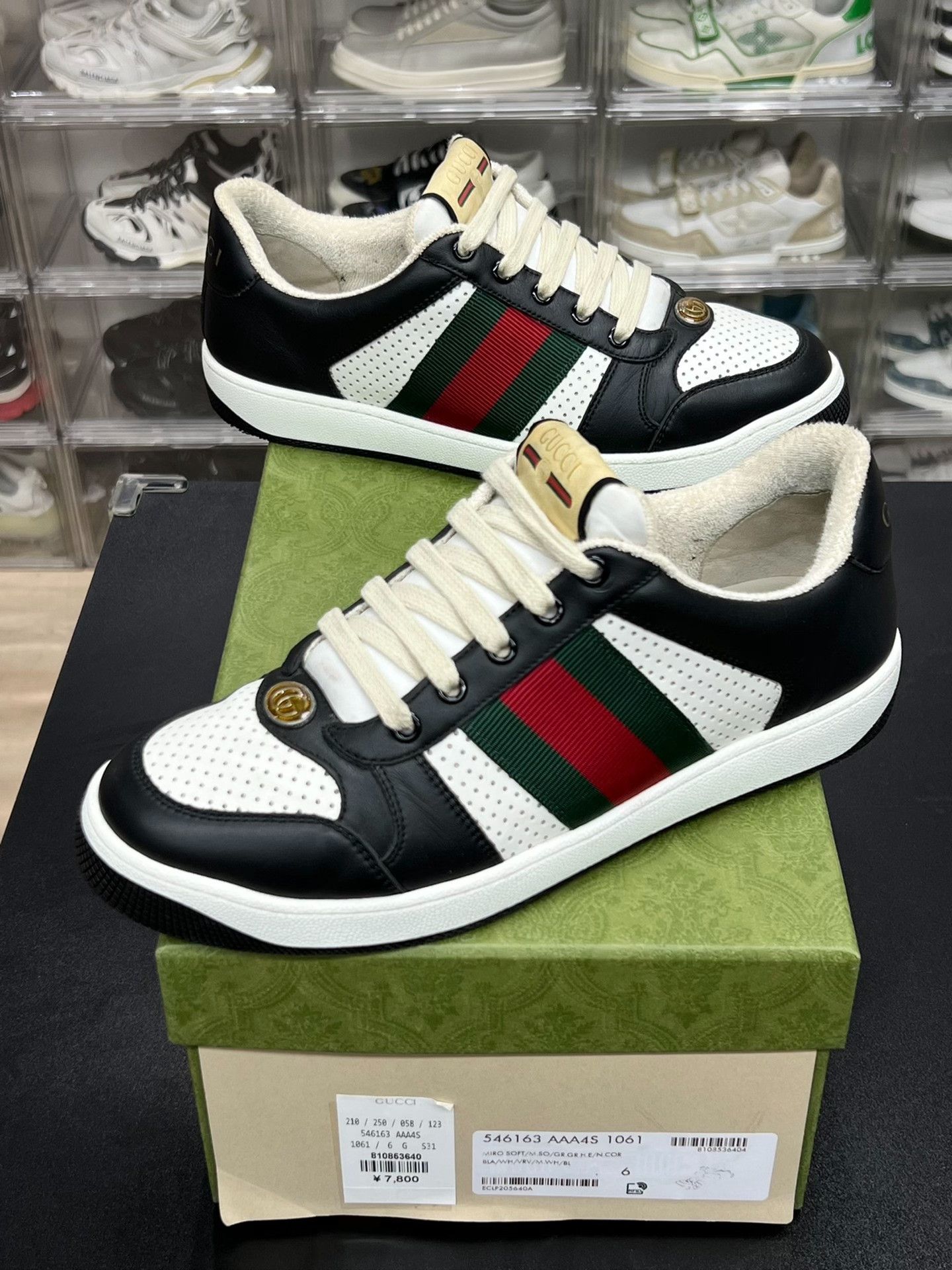 Gucci Gucci Black Lowtop Sneakers 7 Men Size US 7 / EU 40 - 1 Thumbnail
