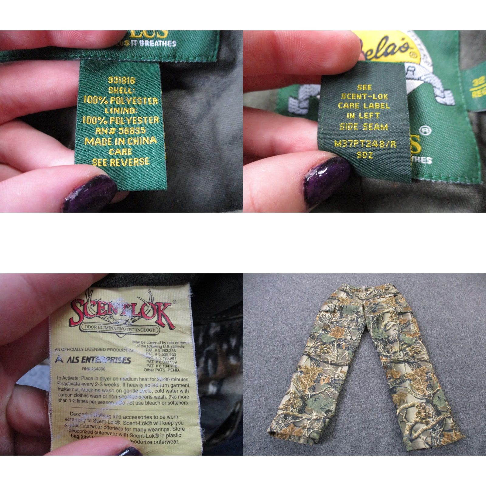 Vintage Cabela's Pants Mens 32 Cargo Camo Hunting Hiking Outdoor Mossy Oak Camp Dry Plus Size US 32 / EU 48 - 8 Thumbnail