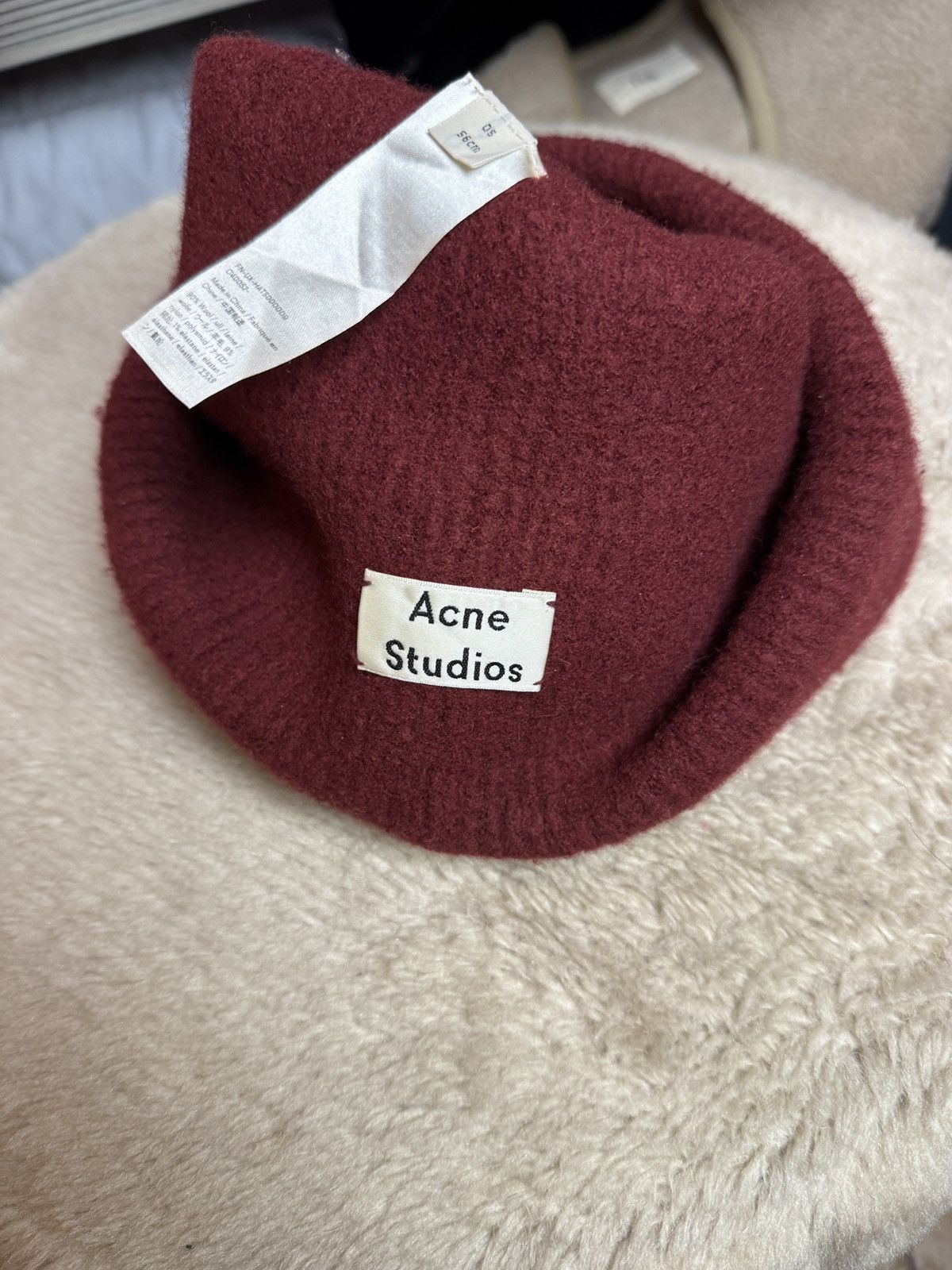 Acne Studios Acne studios double logo wool beanie hat Size ONE SIZE - 4 Thumbnail
