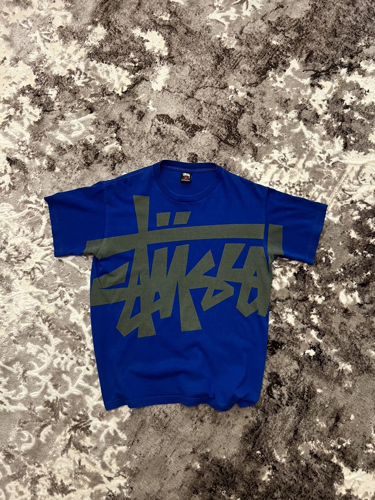 vintage-stussy-vintage-overprint-blue-t-shirt-grailed