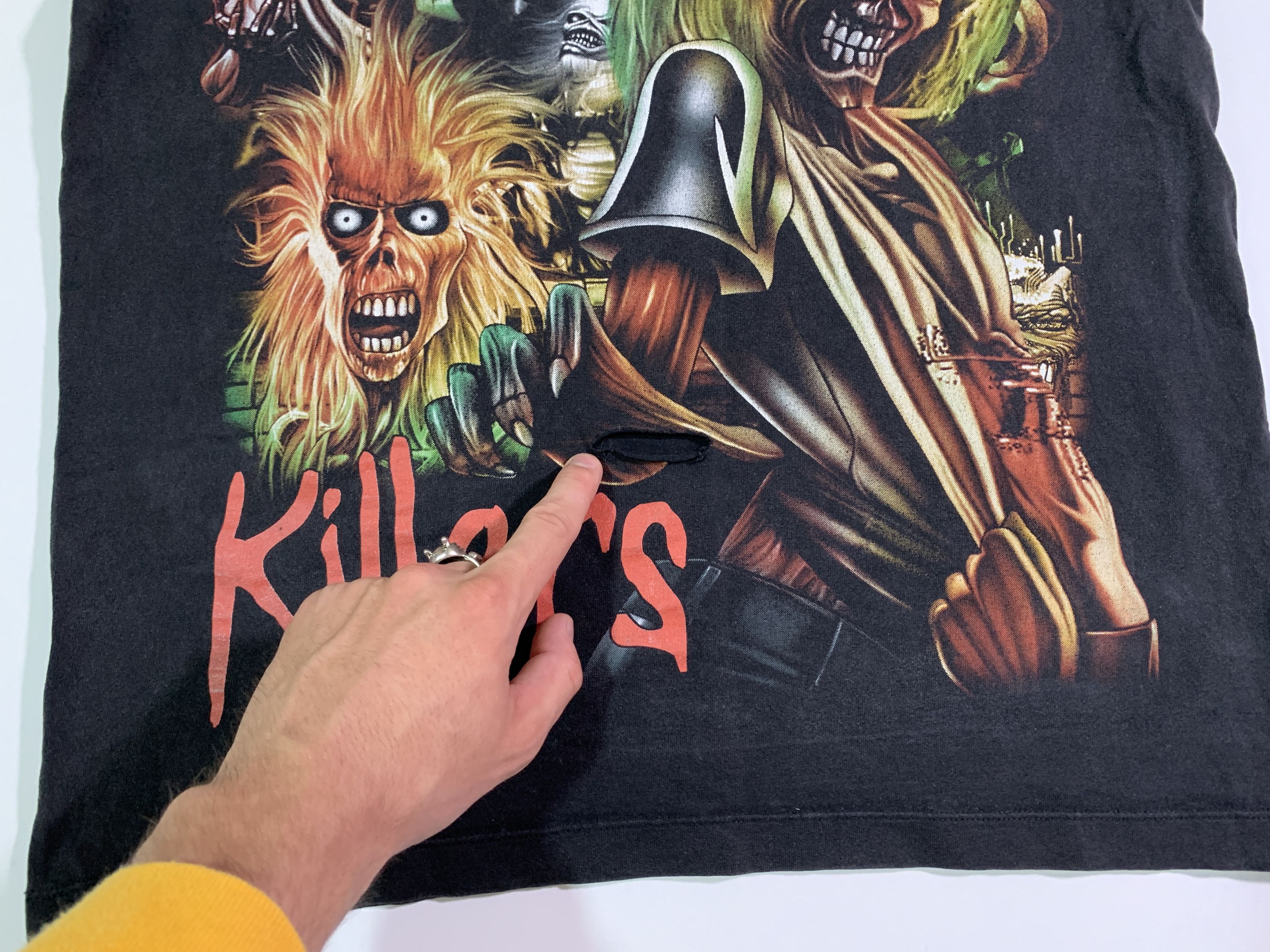 Band Tees × Iron Maiden × Vintage Vintage Distressed Iron Maiden Killers T-shirt Size US M / EU 48-50 / 2 - 3 Thumbnail