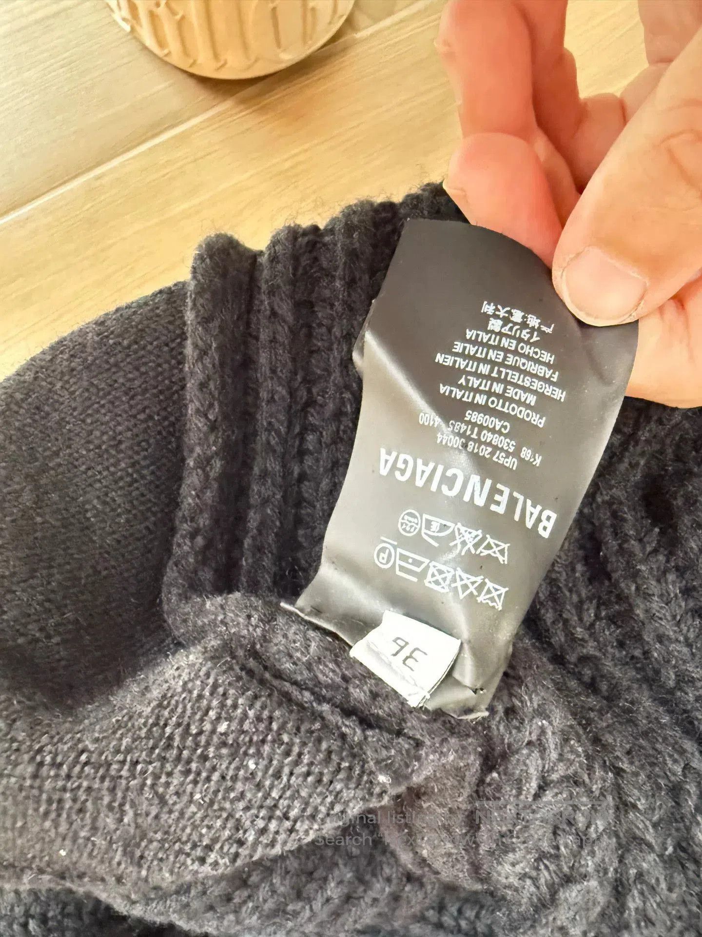Balenciaga Balenciaga High-Neck Long Sweater. Size XS / US 0-2 / IT 36-38 - 4 Thumbnail