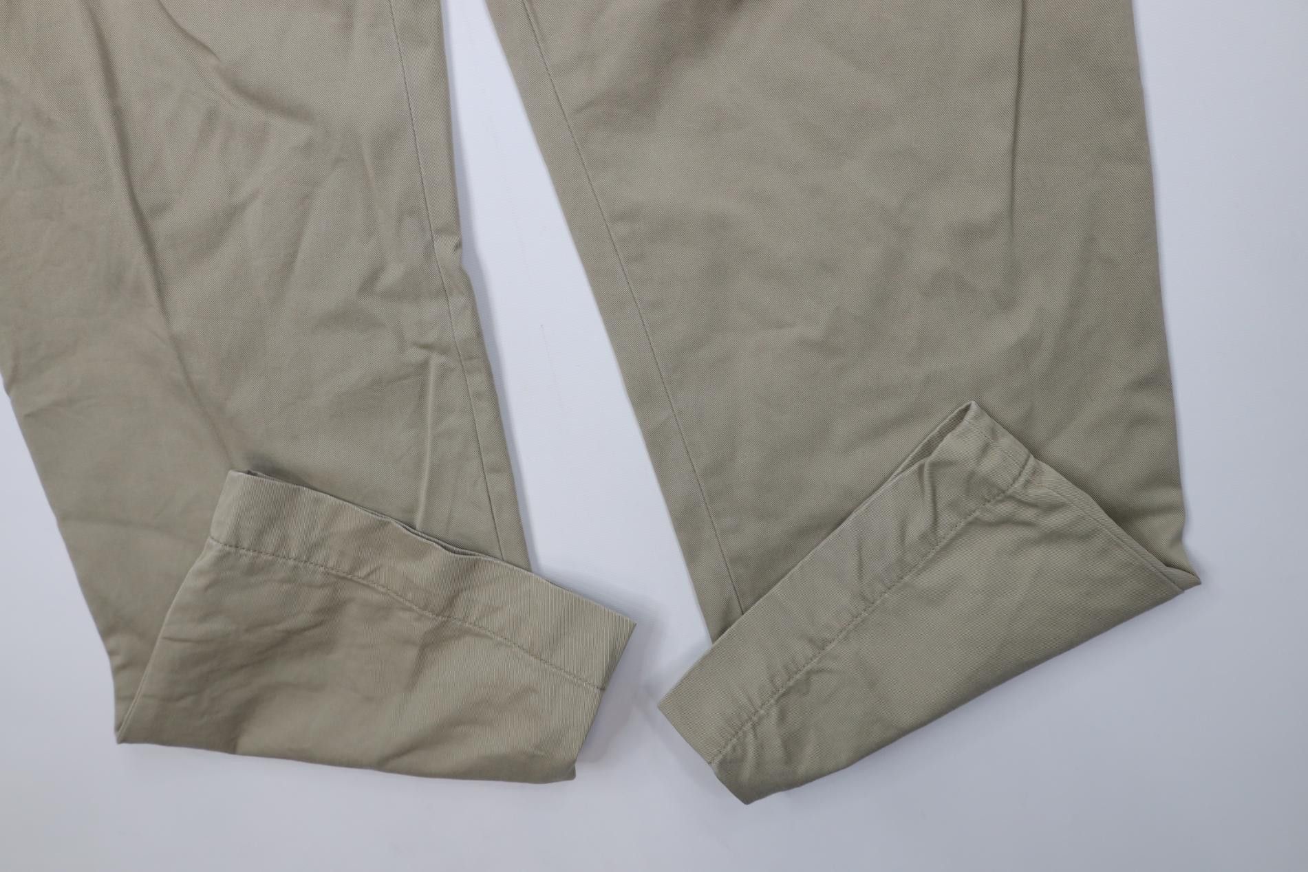 Polo Ralph Lauren Vintage 90s Ralph Lauren Ethan Wide Leg Chino Pants Beige Size US 38 / EU 54 - 5 Thumbnail