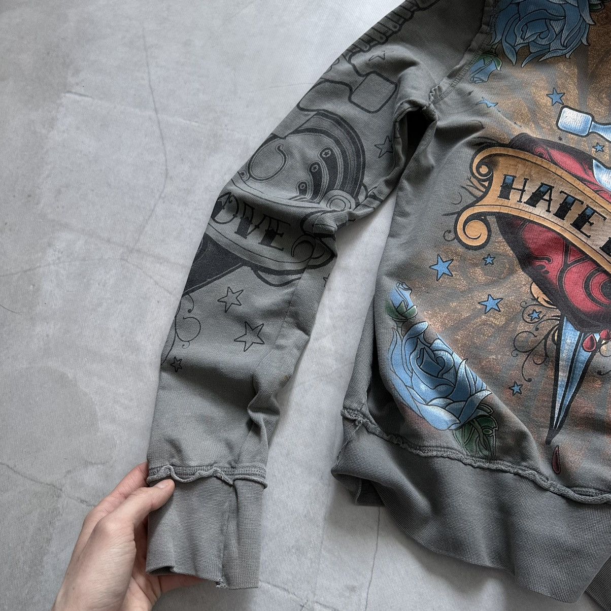 Hysteric Glamour × Undercover Tribal If Six Was Nine Ed Hardy Style Fur Zip Hoodie Jacket Size S / US 4 / IT 40 - 19 Thumbnail