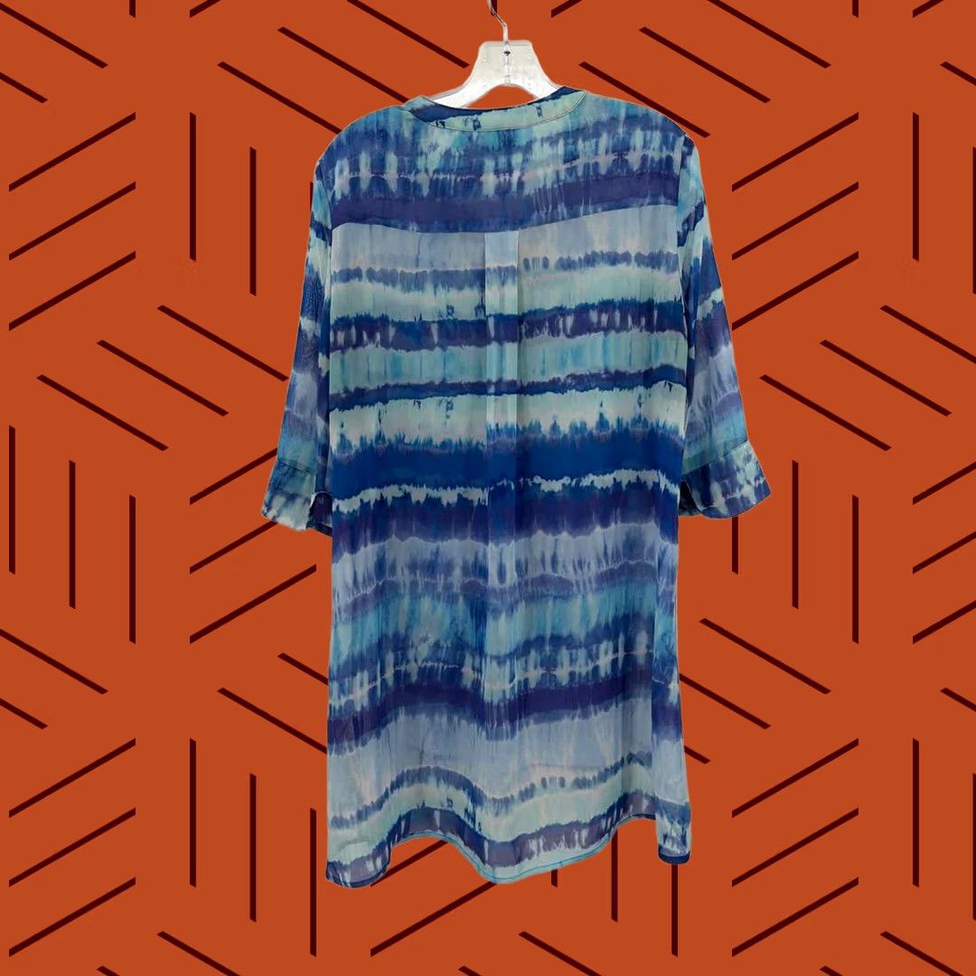 Vintage Pre-Owned Chico's Blue Size 1/Small Tunic Blouse Size XS / US 0-2 / IT 36-38 - 1 Thumbnail