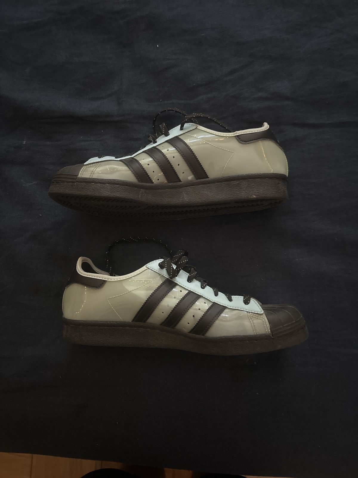 image of Adidas Blondey Superstars Starlight Blue Shoes, Men's (Size 12)