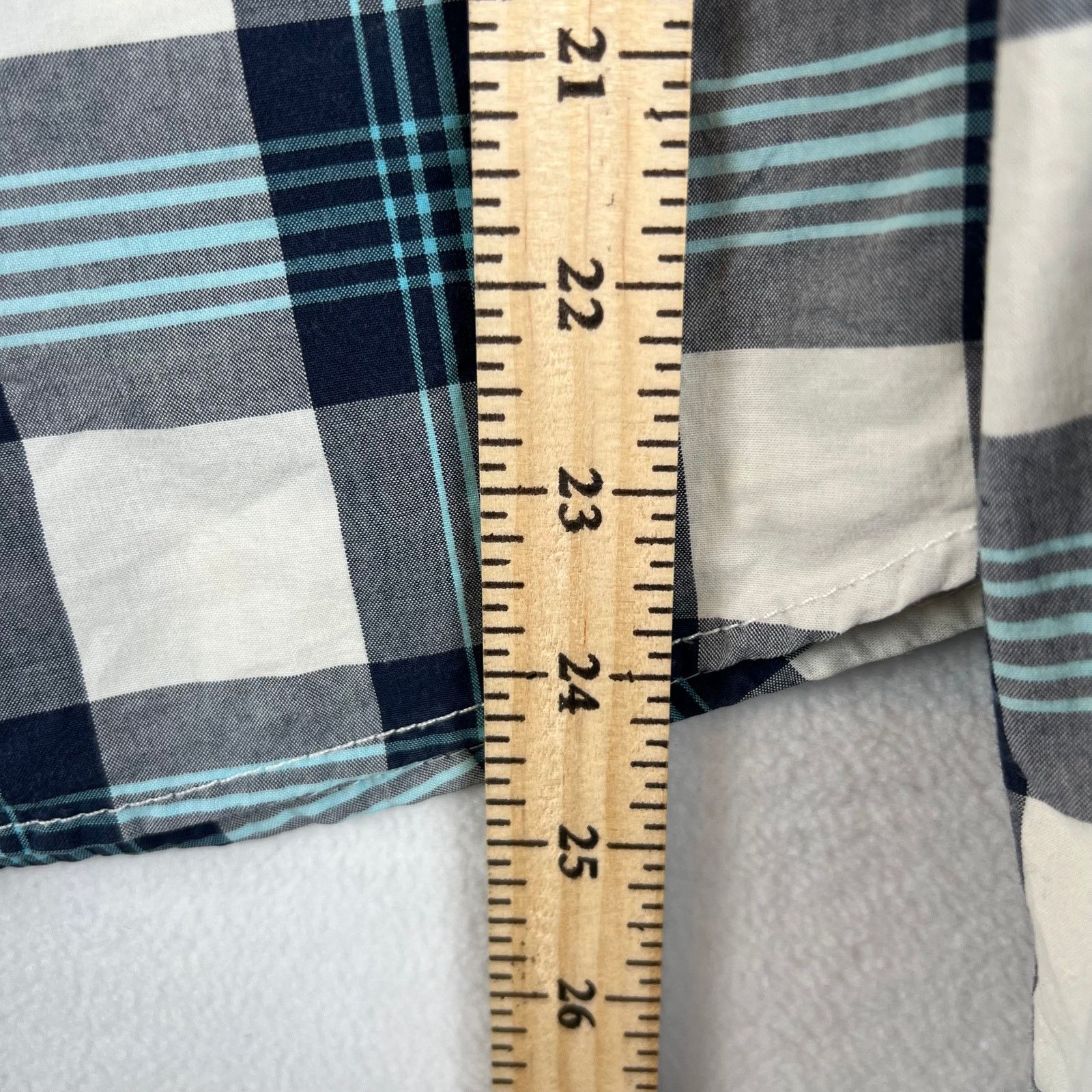 Hollister Hollister Western Shirt Mens M Blue White Plaid Pearl Snap Size US M / EU 48-50 / 2 - 5 Thumbnail