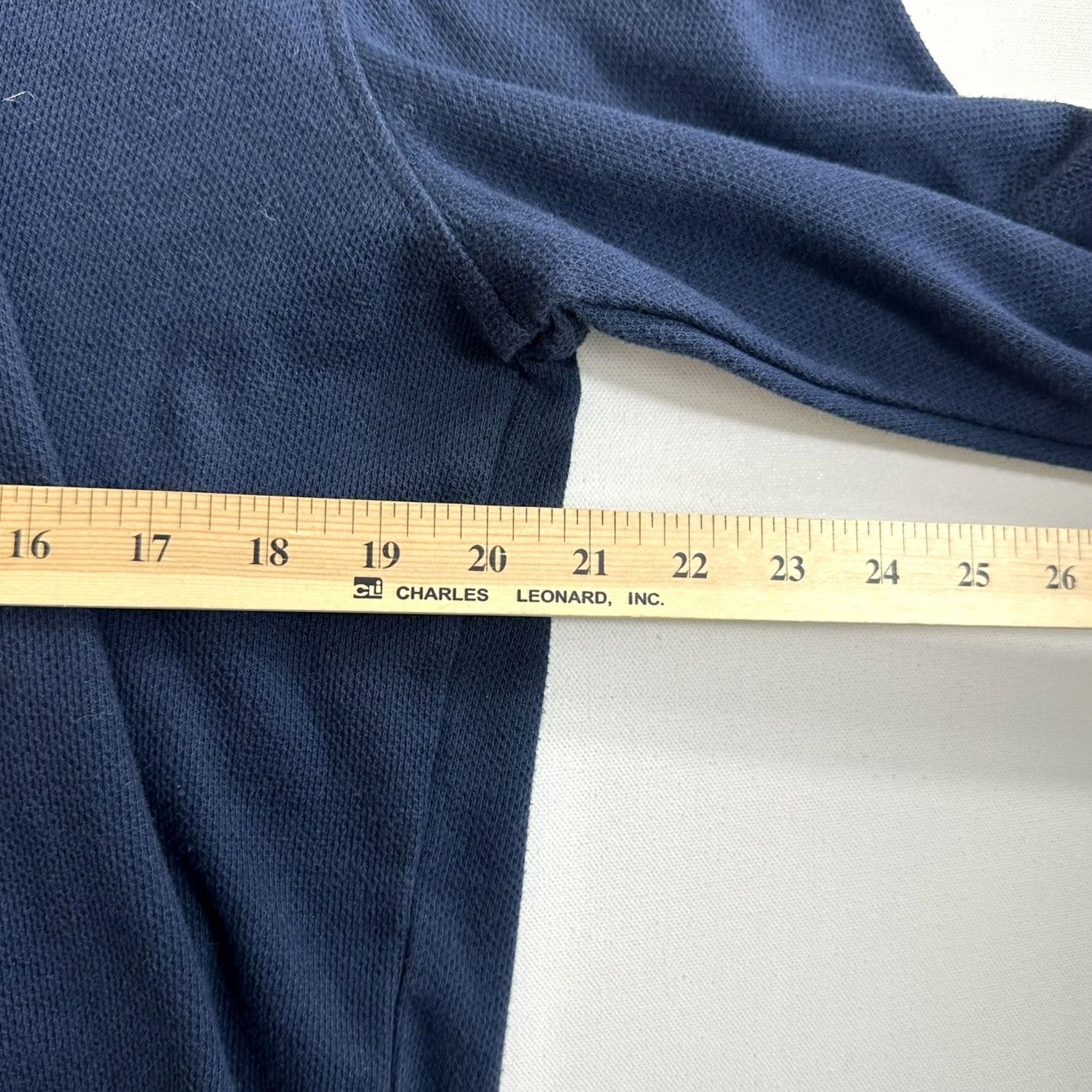 Tommy Hilfiger Tommy Hilfiger Hoodie Pullover Mens Large Waffle Knit Thermal Long Sleeve Blue Logo Embroidered Classic Knit All Seasons Size US L / EU 52-54 / 3 - 6 Thumbnail