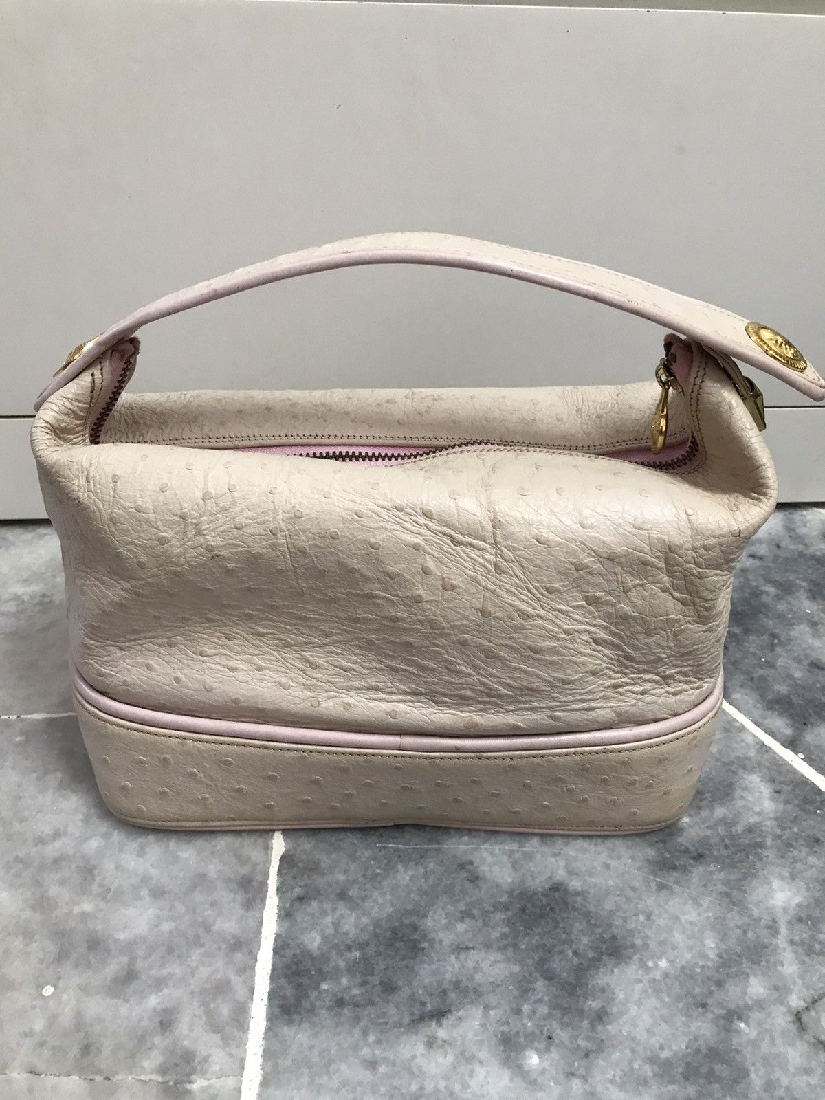 Versace Vintage Gianni Versace Bag Leather Pink Handbag Size ONE SIZE - 7 Thumbnail