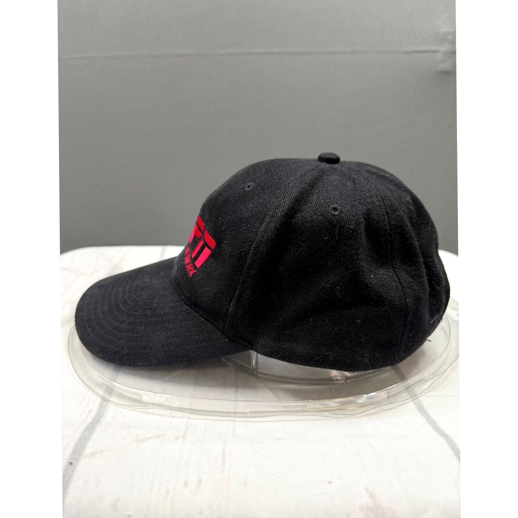 Vintage ESPN Baseball Hat Mens Black Embroidered Total Sports Network Strapback OSFM Size ONE SIZE - 3 Thumbnail