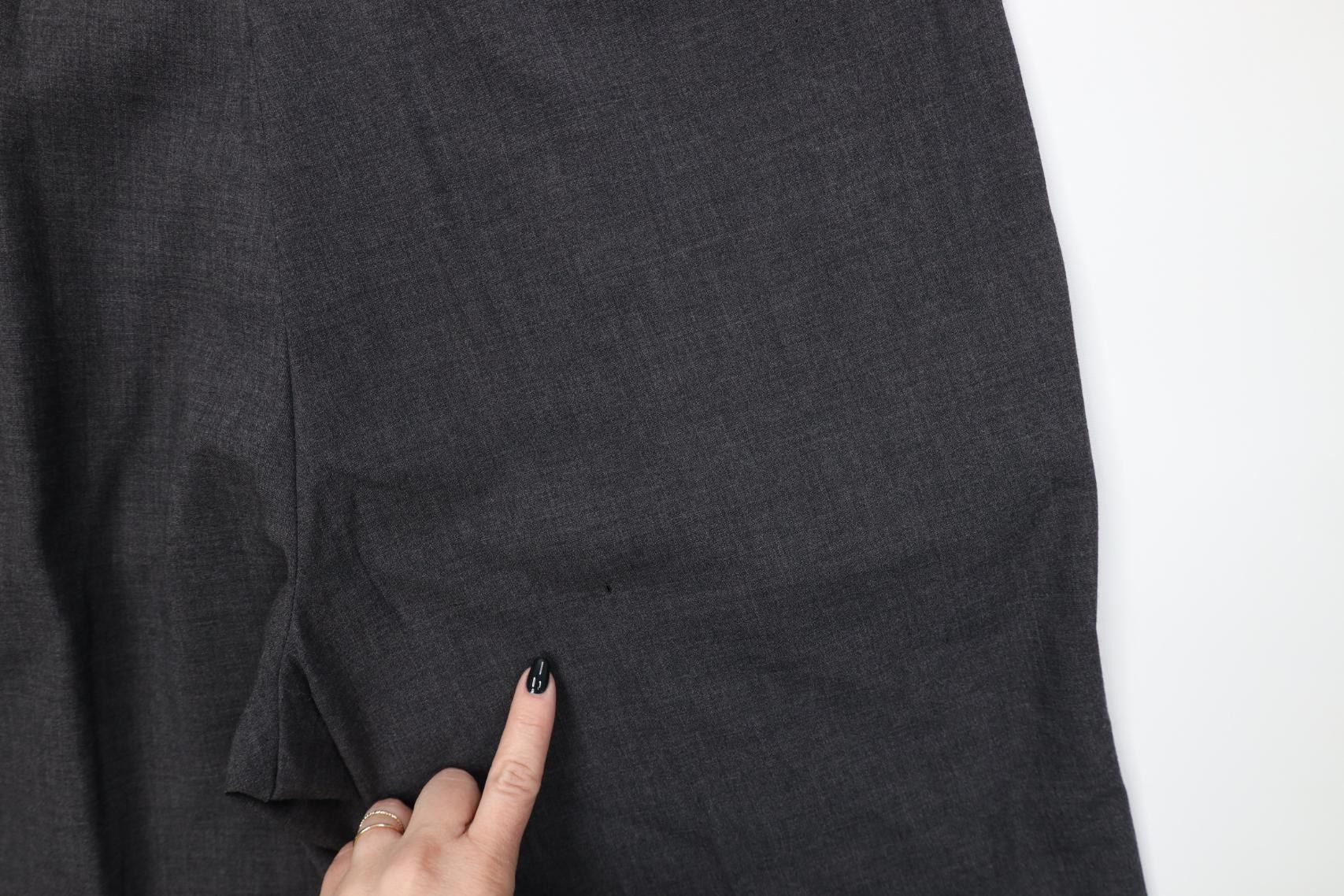 Vintage Vintage 90s Streetwear Wool Knit Wide Leg Chino Pants Gray Size US 38 / EU 54 - 16 Thumbnail