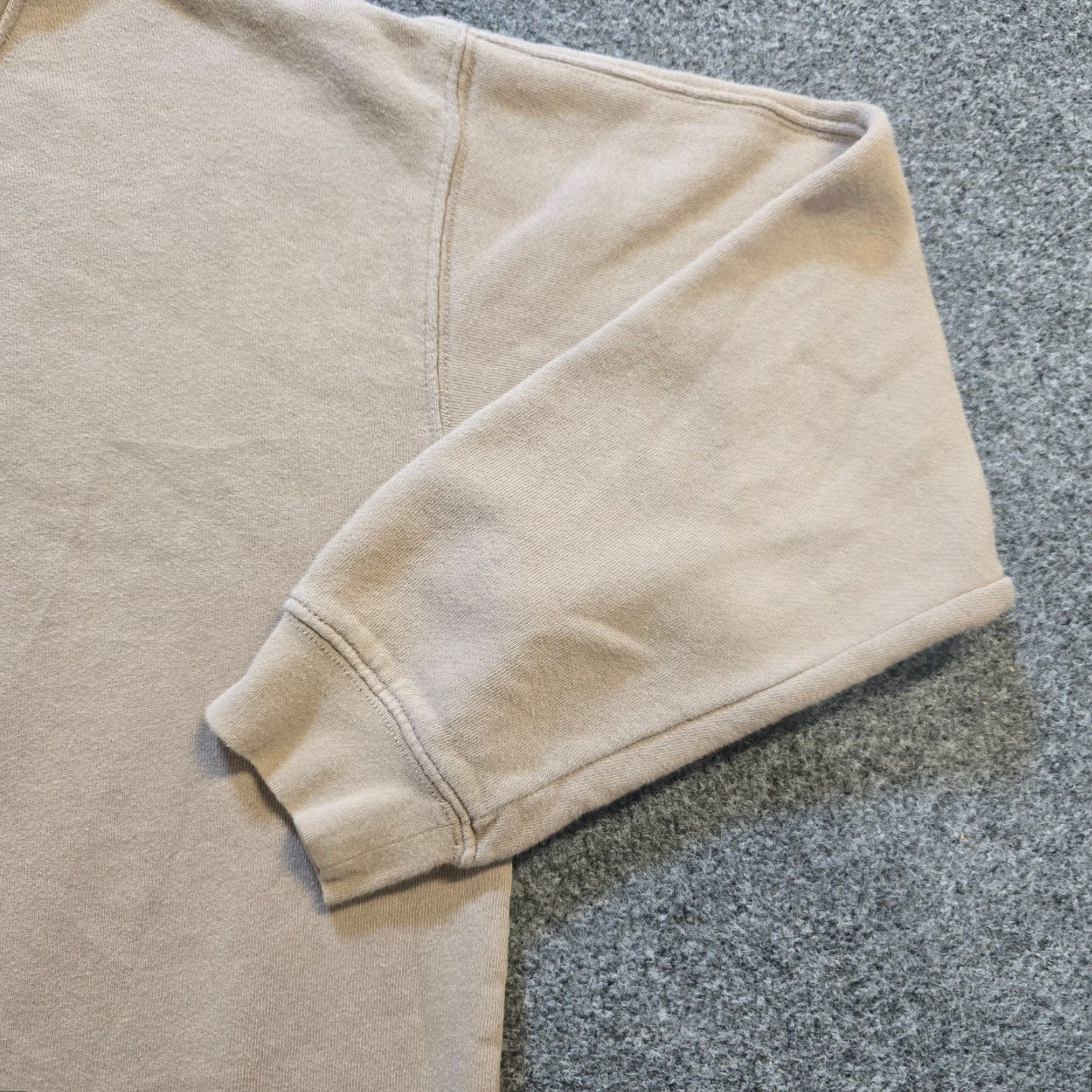 Vintage Parachute Sweatshirt Women Size Medium Beige Crew Neck Long Sleeve Casual Lounge Size M / US 6-8 / IT 42-44 - 3 Thumbnail