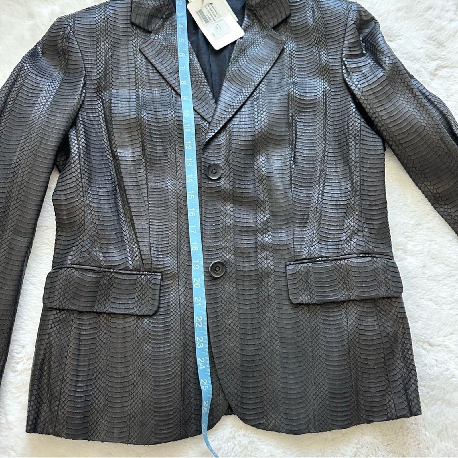 Brioni NWT! Brioni women snake skin leather blazer size 12 US 6500$ Size XL / US 12-14 / IT 48-50 - 12 Thumbnail