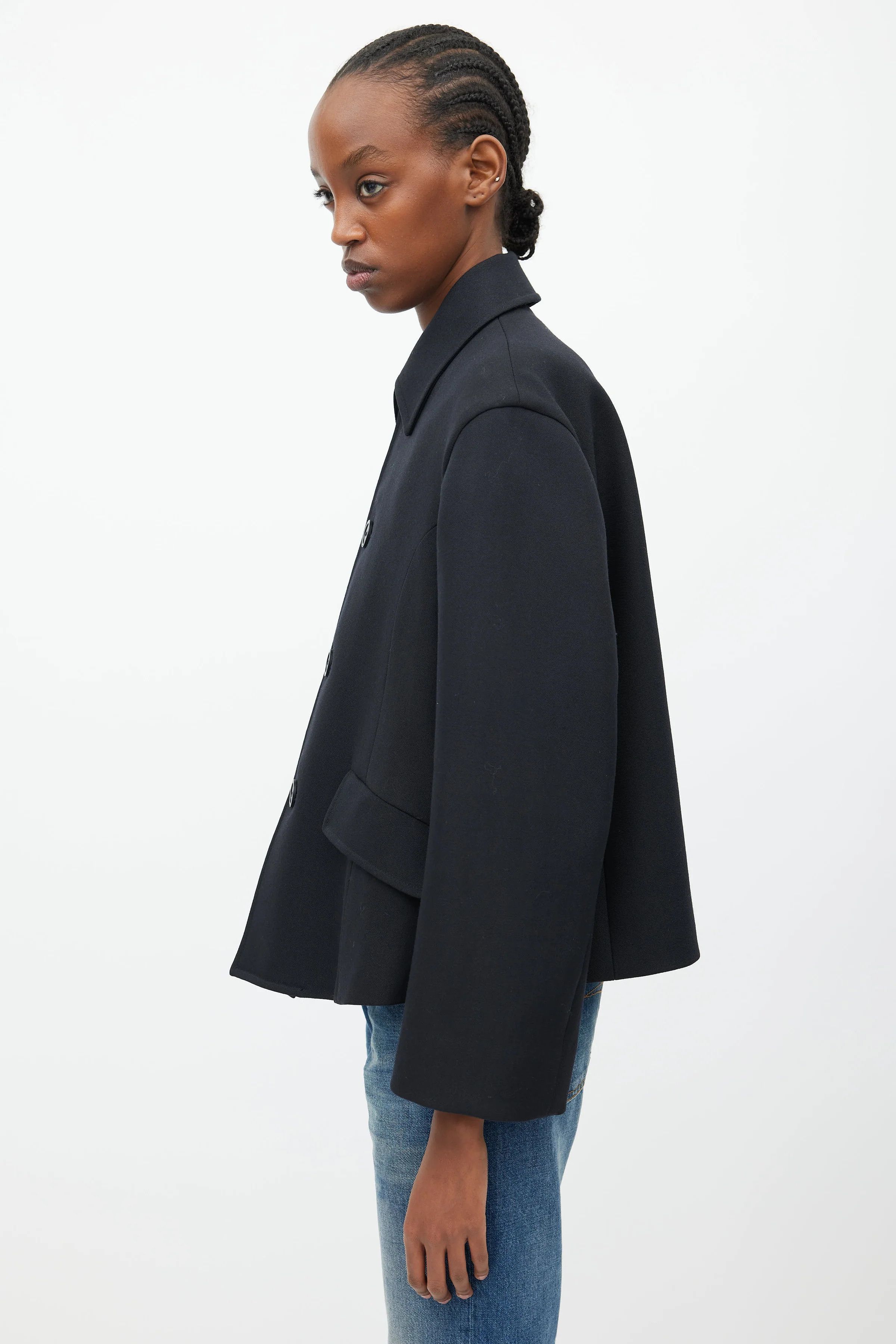 Balenciaga o1s1wg110225 Markdown Runway jacket in Black Size XS / US 0-2 / IT 36-38 - 4 Thumbnail