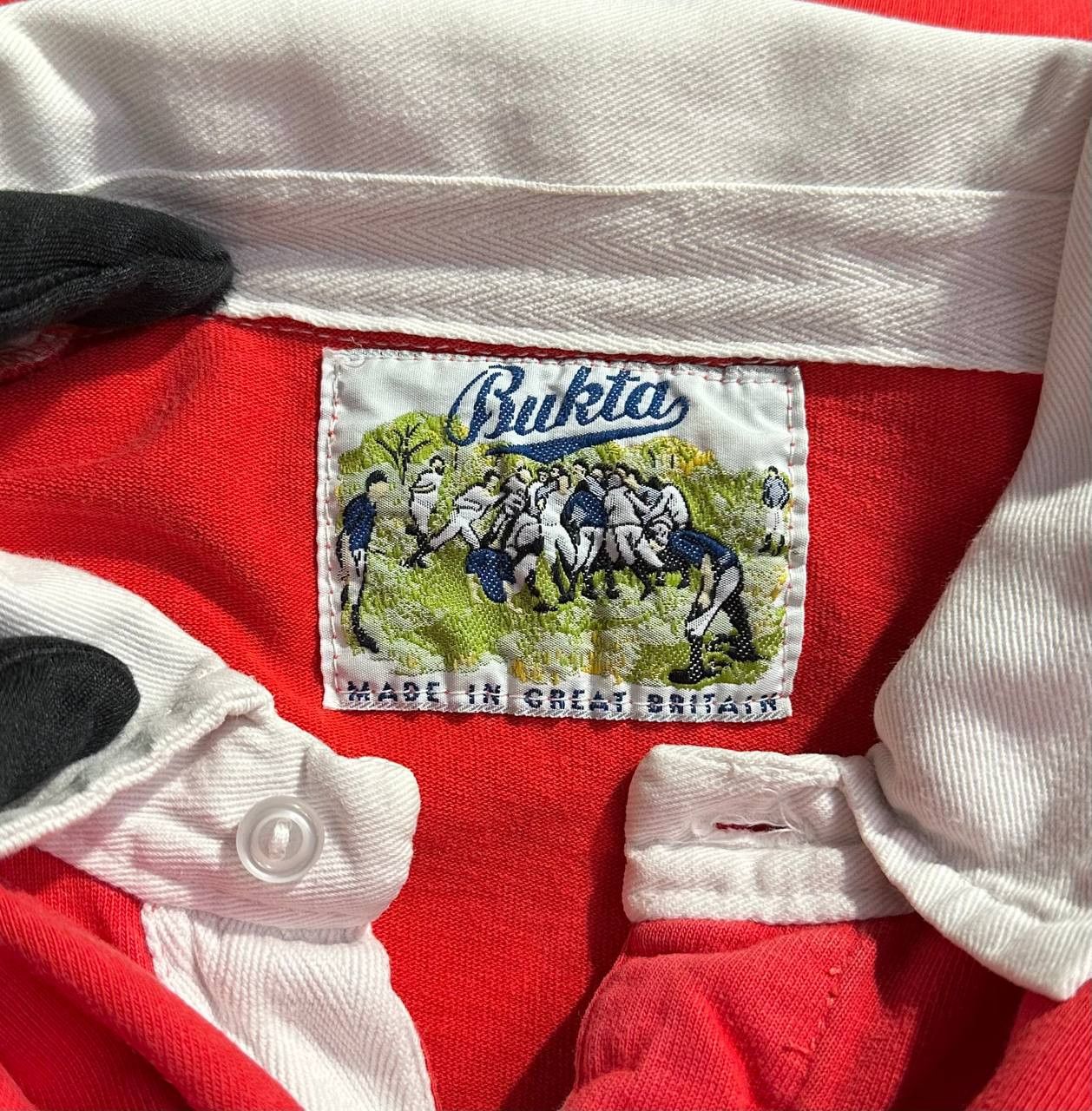 Vintage Vintage Bukta 1983-89 WALES 1980's Rugby Jersey polo Shirt Size US L / EU 52-54 / 3 - 6 Thumbnail