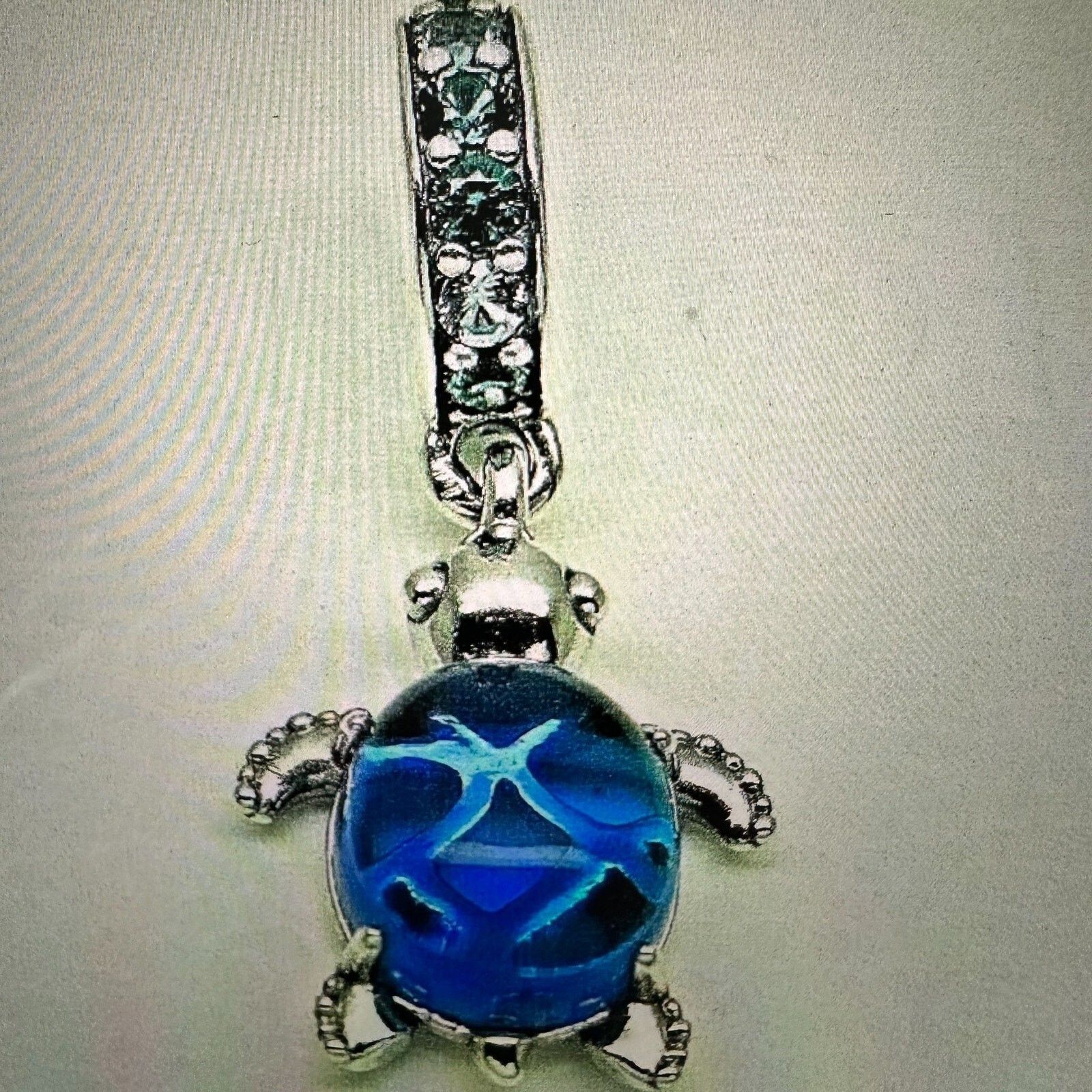 pandora Authentic Pandora, Murano Glass Sea Turtle Dangle Charm #798 Size ONE SIZE - 2 Thumbnail