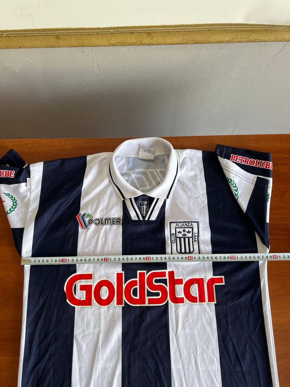 Vintage 1995 ALIANZA LIMA #10 MATCH WORN POLMER SOCCER JERSEY SHIRT Size US L / EU 52-54 / 3 - 22 Thumbnail