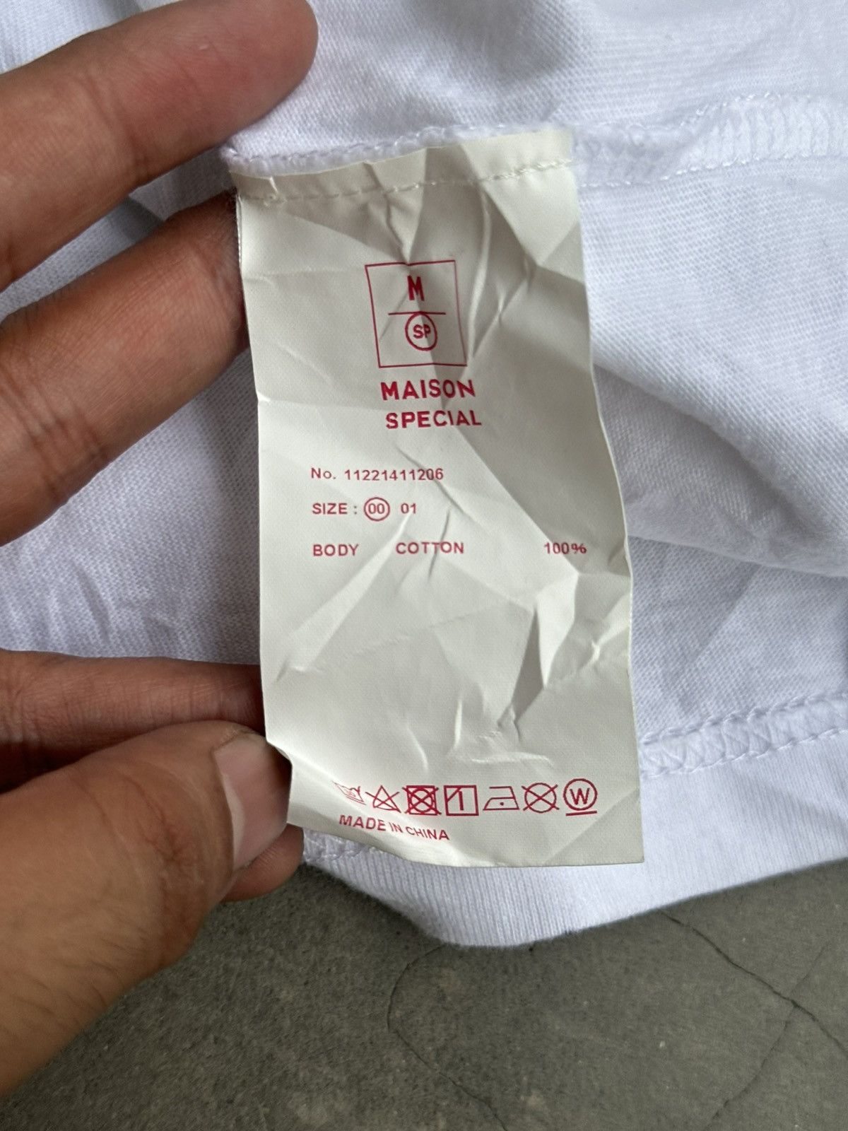 Maison Margiela Maison Special Abstract Hand-Printed Oversized Stitched Tee Size US M / EU 48-50 / 2 - 12 Thumbnail