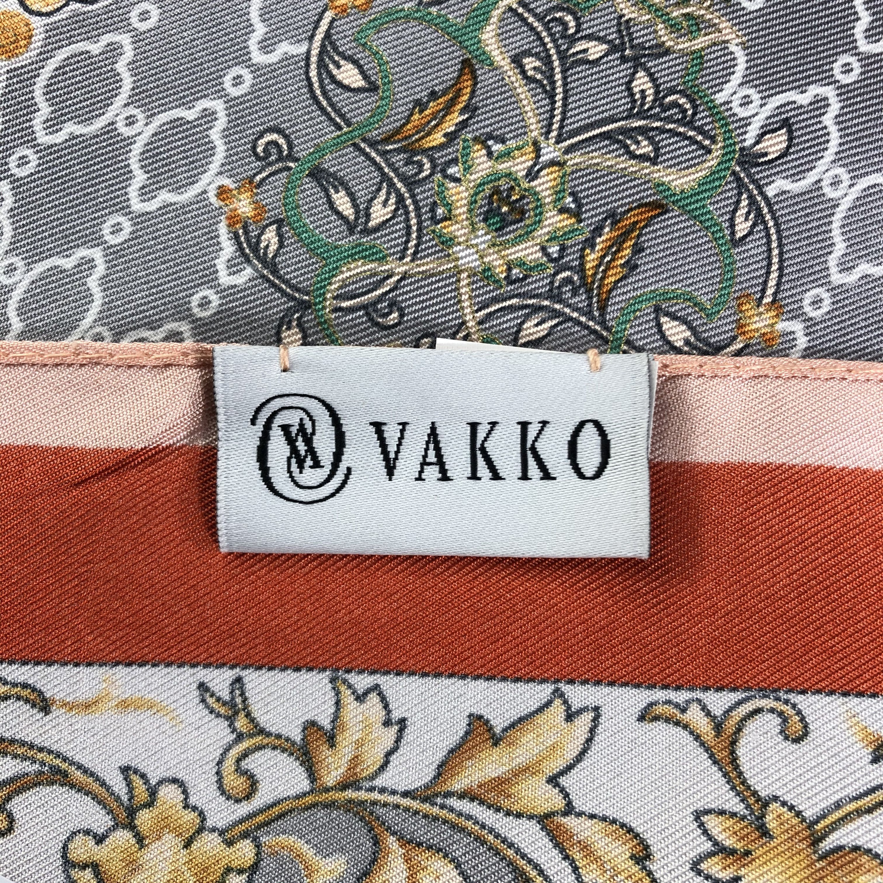Vintage Vintage Vakko Silk Scarf Size ONE SIZE - 5 Thumbnail