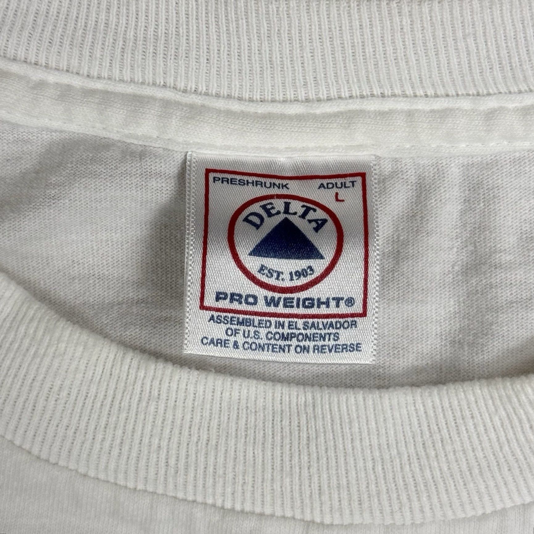 Delta VINTAGE Jeff Foxworthy T-Shirt Mens Large White Delta Cotton Short Sleeve Redneck Fishin Excuses Size US L / EU 52-54 / 3 - 2 Thumbnail