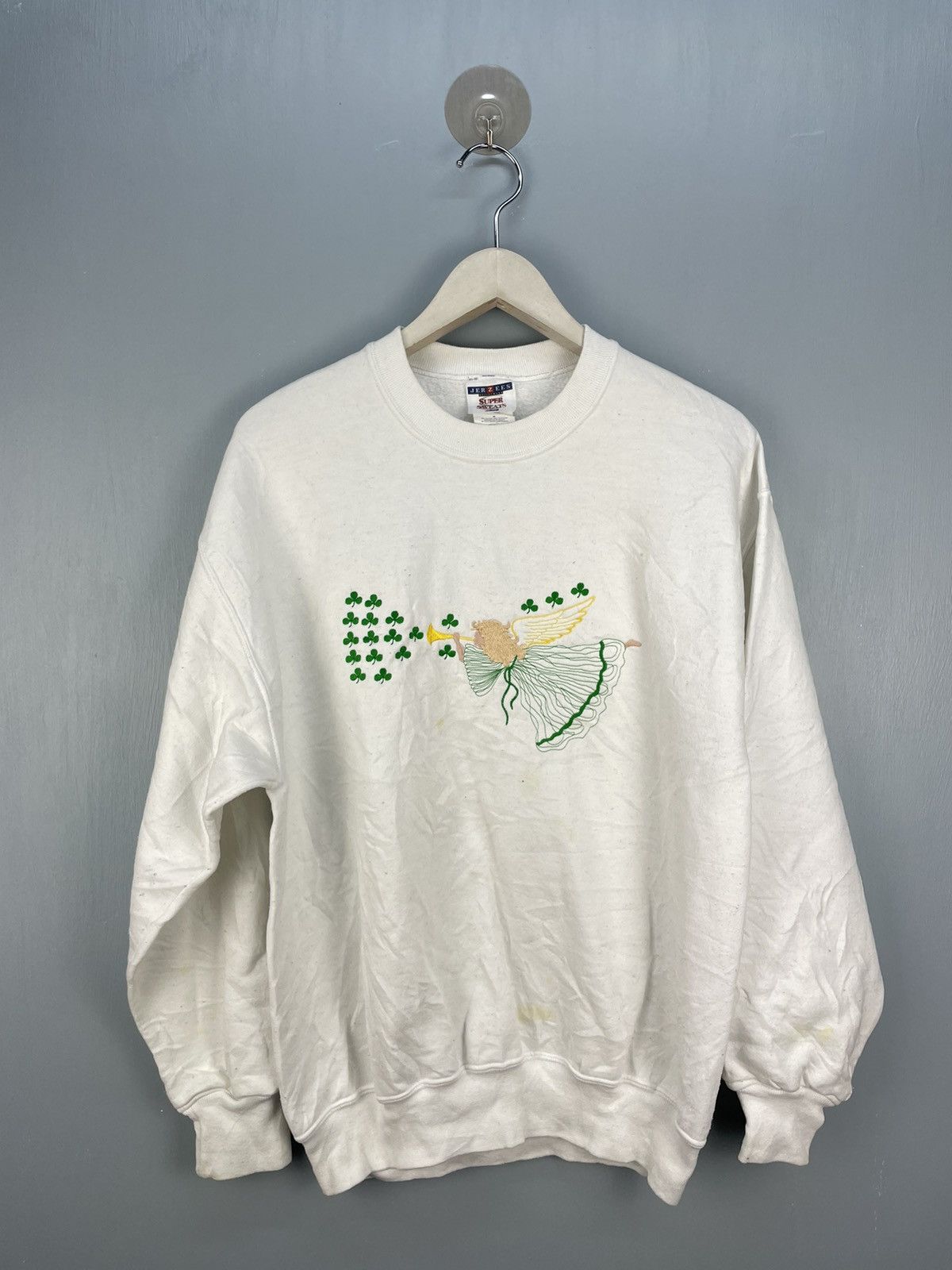 Vintage Vintage 90s Jerzees sweatshirt Size US M / EU 48-50 / 2 - 1 Thumbnail
