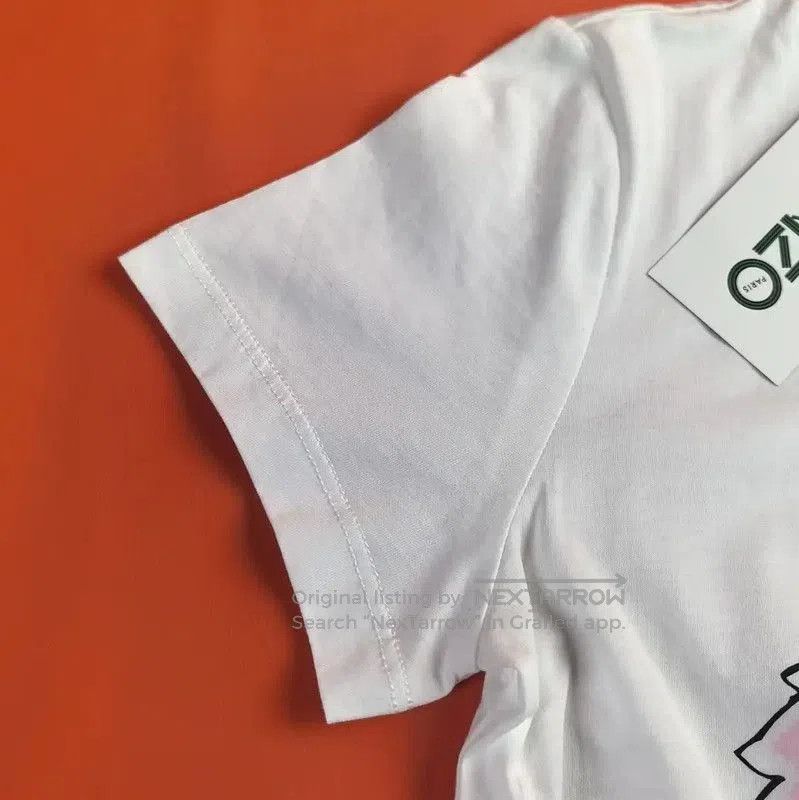 Kenzo KENZO Summer White Cotton Graphic Tee . Size S / US 4 / IT 40 - 6 Thumbnail