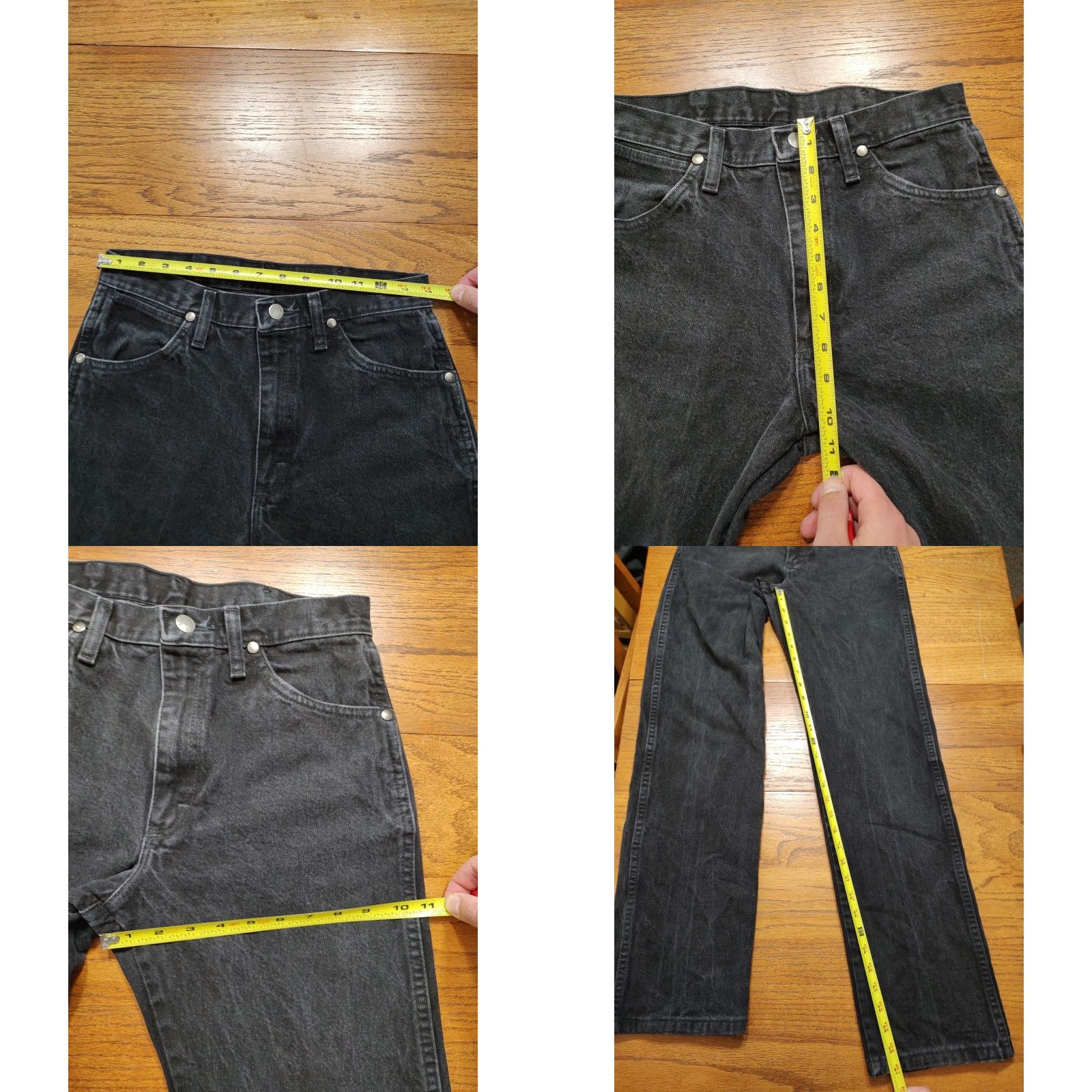 Wrangler VINTAGE Wrangler Silver Edition Jeans Mens 28X31 Black Cowboy Cut Regular Fit Denim Cotton 5-Pocket USA Cowboy Shirt? Size US 28 / EU 44 - 8 Thumbnail