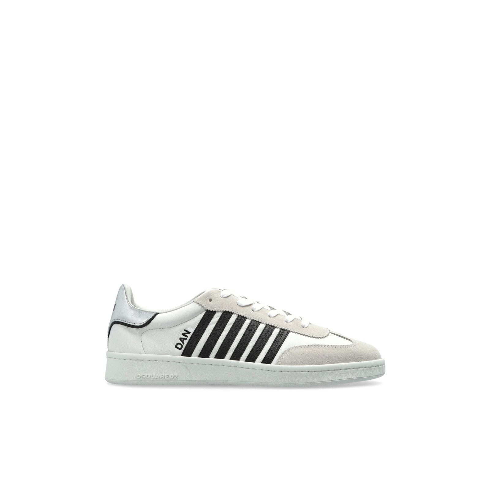 Dsquared2 DSQUARED2 Boxer White Leather Sneakers New And Authentic (Me Size US 10 / EU 43 - 5 Thumbnail