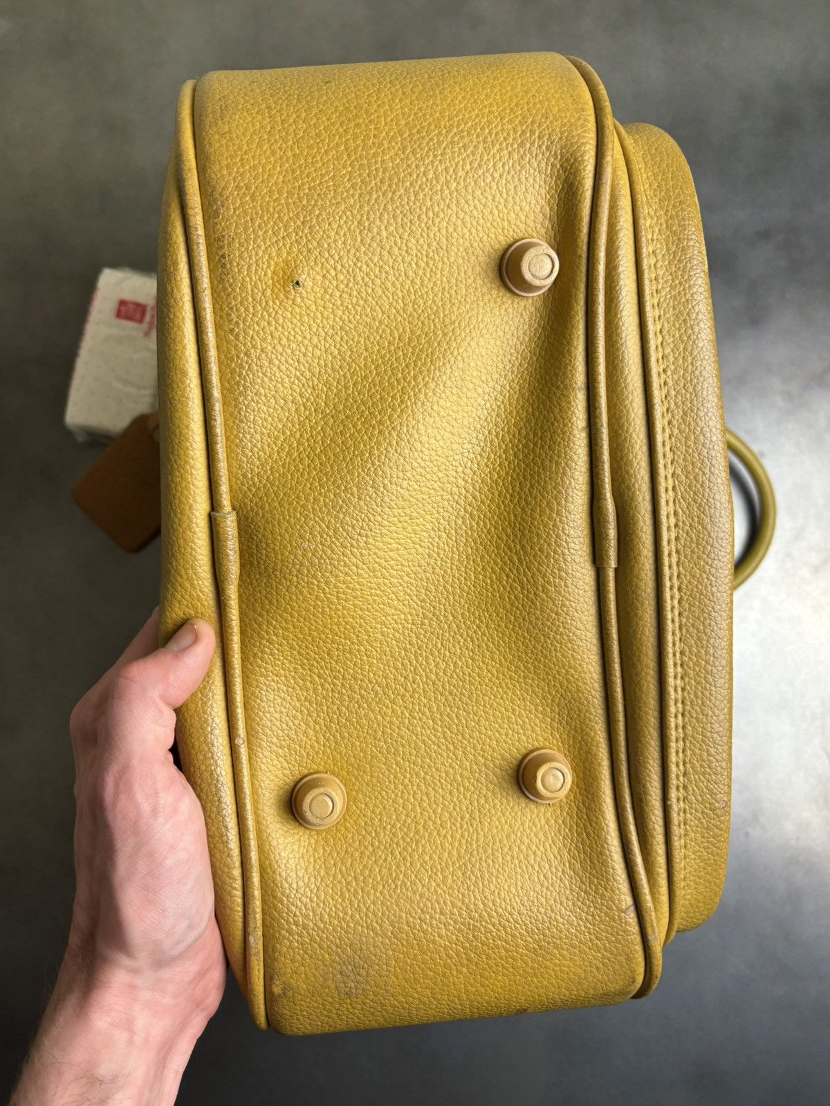 Vintage 1970s Bowling Bag Vintage Briefcase Tote Bag Lock & Key Size ONE SIZE - 10 Thumbnail