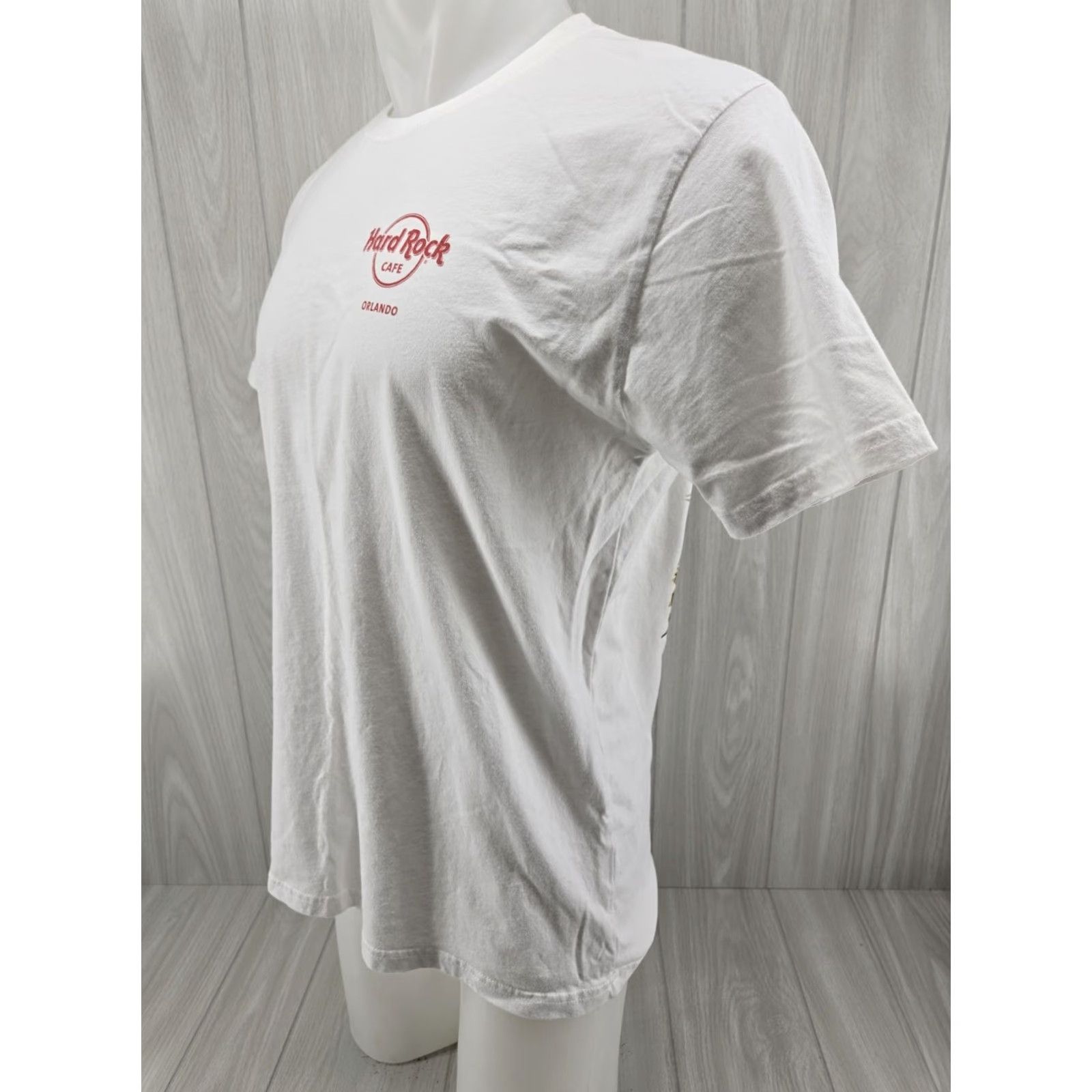 Hard Rock Cafe Hard Rock Cafe White Shirt Adult Large T-Shirt Men Guitar Orlando FL Logo Graphic Print 2010-2019 Shir t? Size US L / EU 52-54 / 3 - 4 Thumbnail