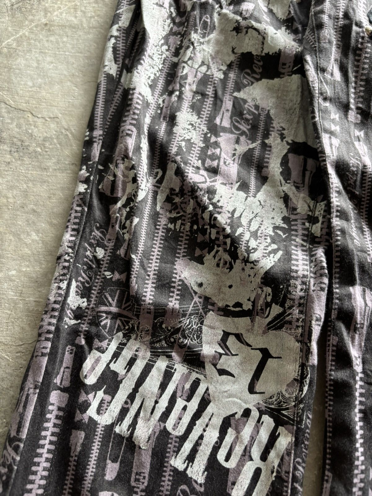 Sex Pot ReVeNGe y2k sex pot revenge punk gothic overprint pant skull anarchy Size US 28 / EU 44 - 9 Thumbnail