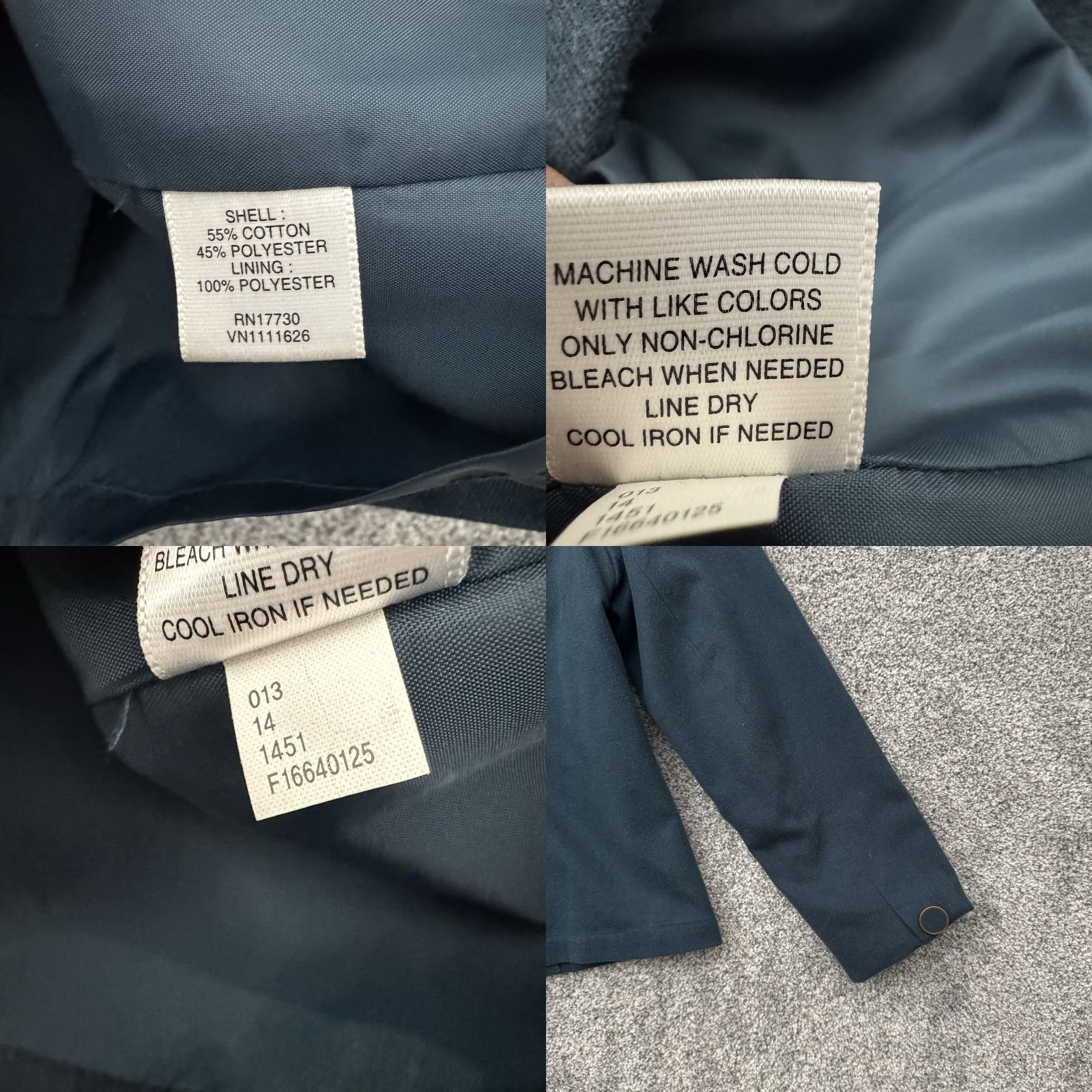 Merona Merona Jacket Womens M Double Breasted Office Preppy Minimalist Chic Teal Blue Pattern Solid Casual Workwear Pea Coat Size M / US 6-8 / IT 42-44 - 8 Thumbnail