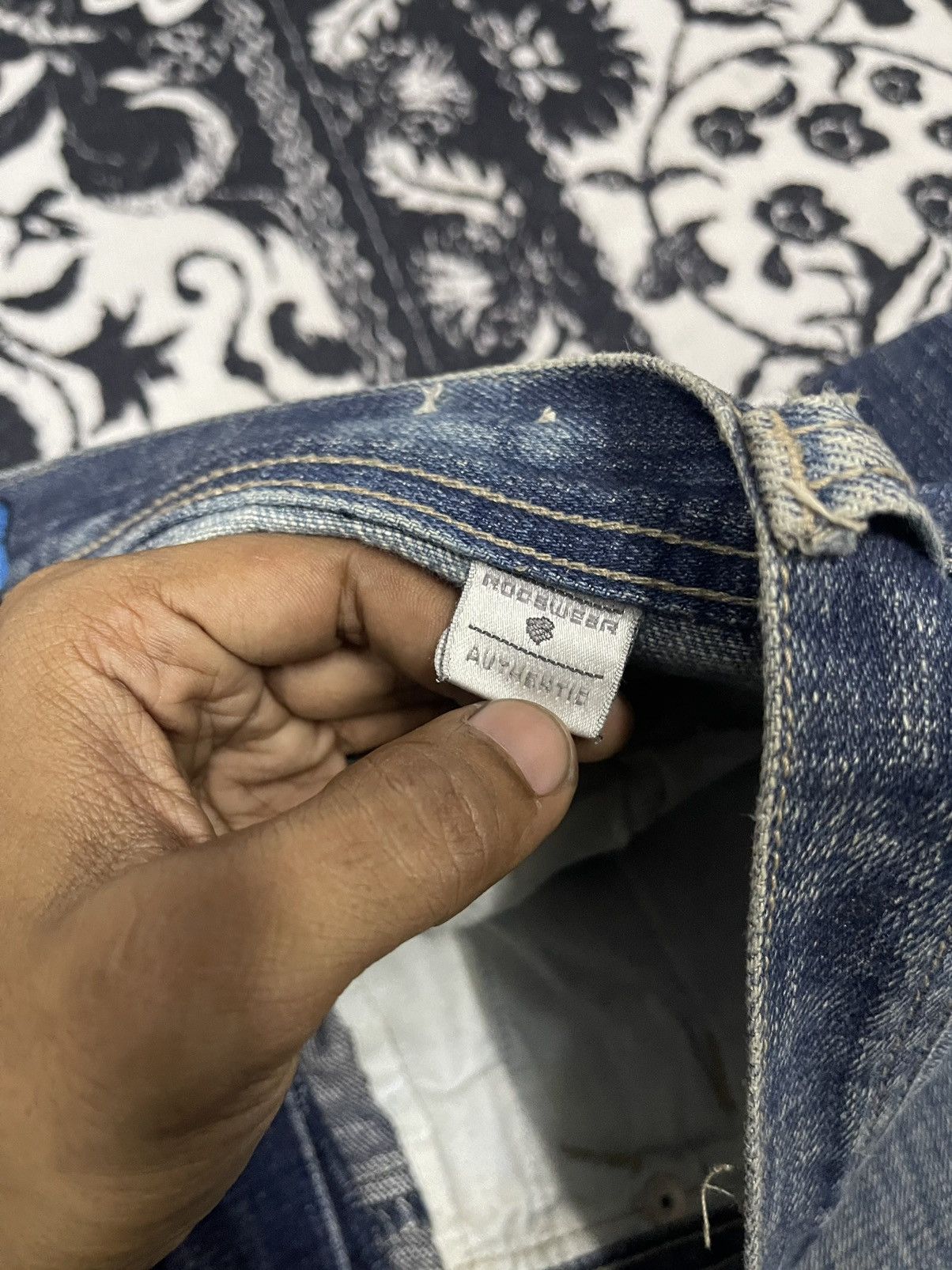 Rocawear 2000s ROCAWEAR BAGGY JEANS ACID SPLASH DESIGN Size US 36 / EU 52 - 15 Thumbnail