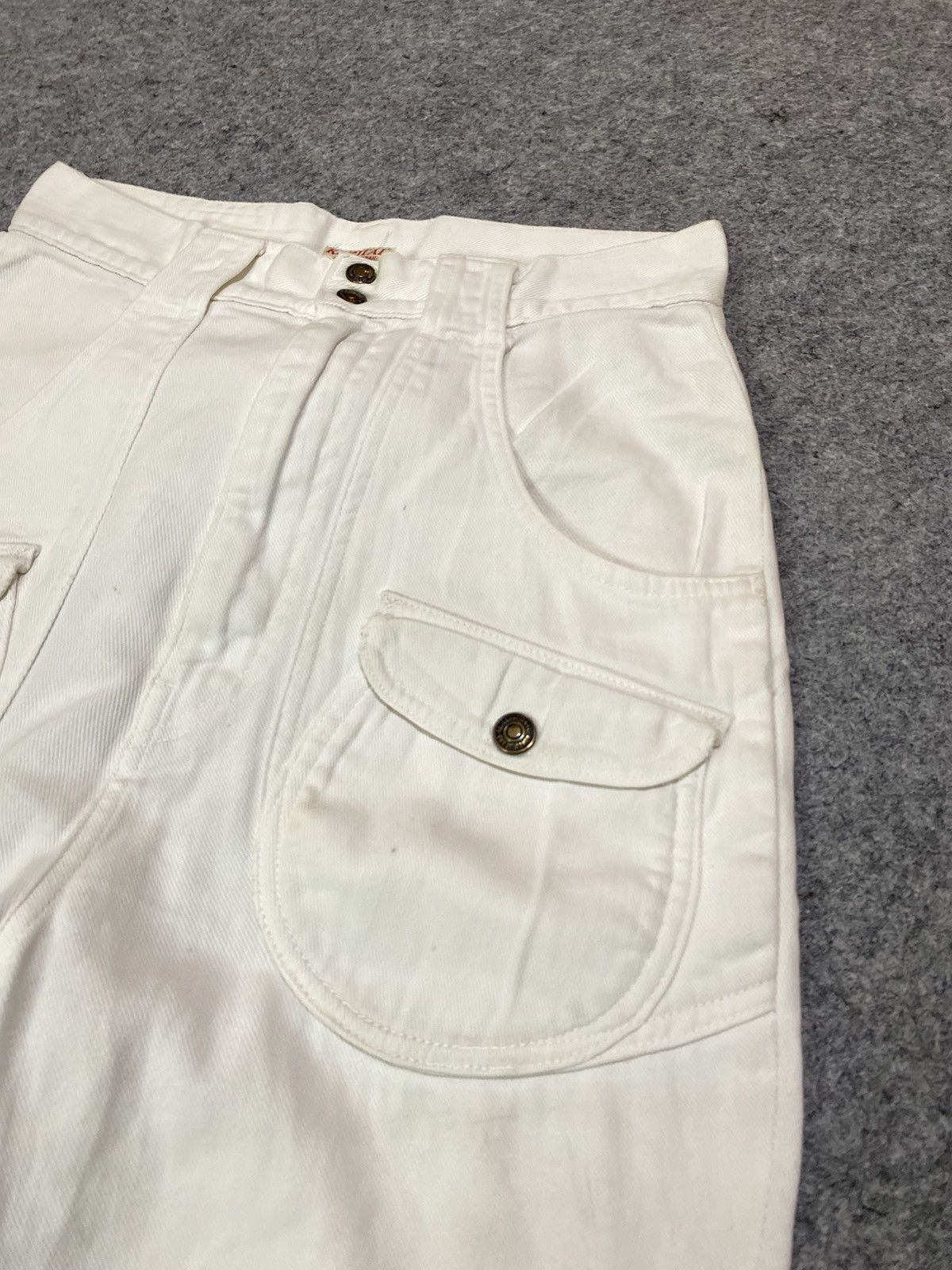 Kapital Kapital Japan White Buckleback Denim Size US 27 - 5 Thumbnail