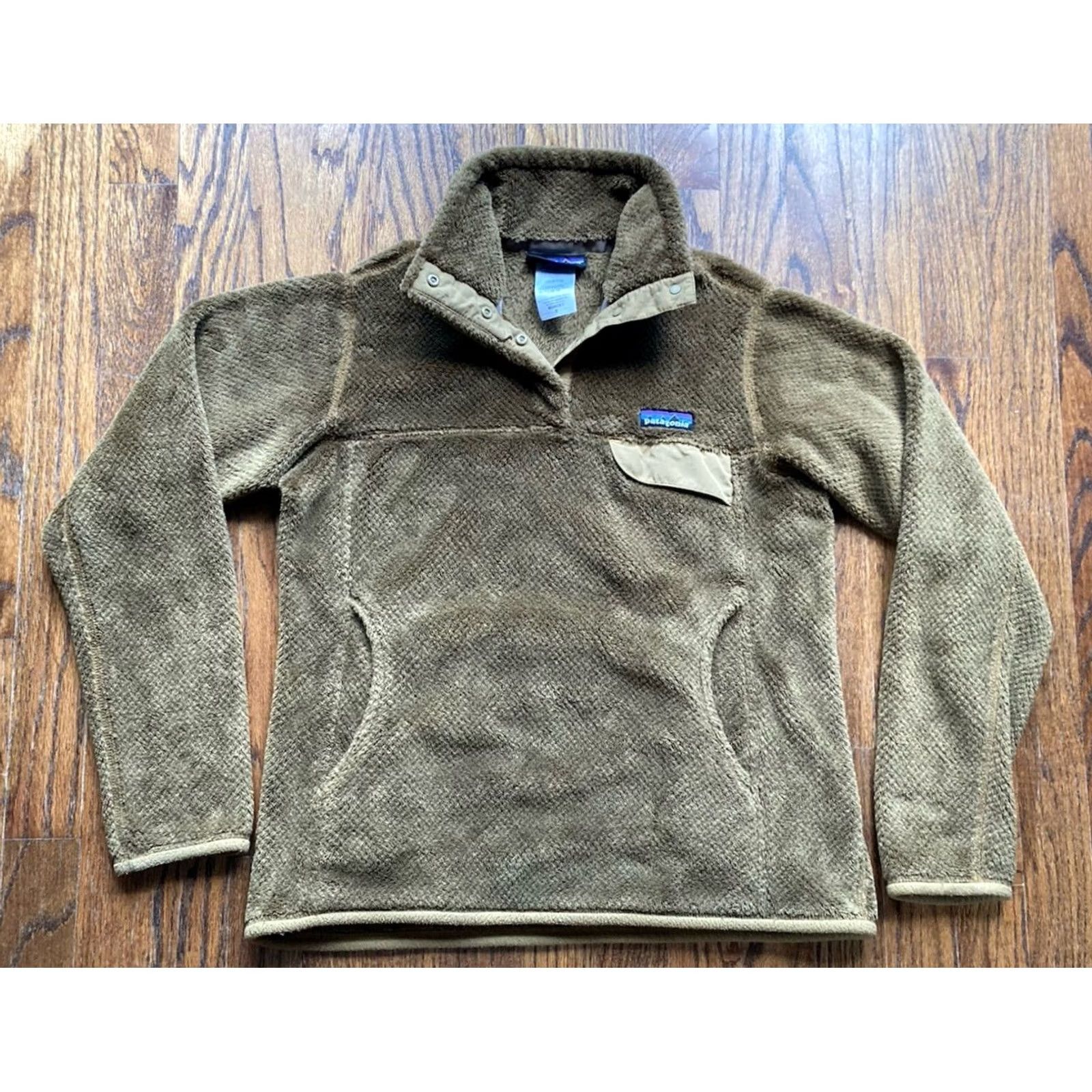 Patagonia Patagonia Re-Tool Snap T Pullover Womens Size S Brown Fleece Pockets Jacket Regular Outdoor Fall Winter Spring Size S / US 4 / IT 40 - 2 Thumbnail