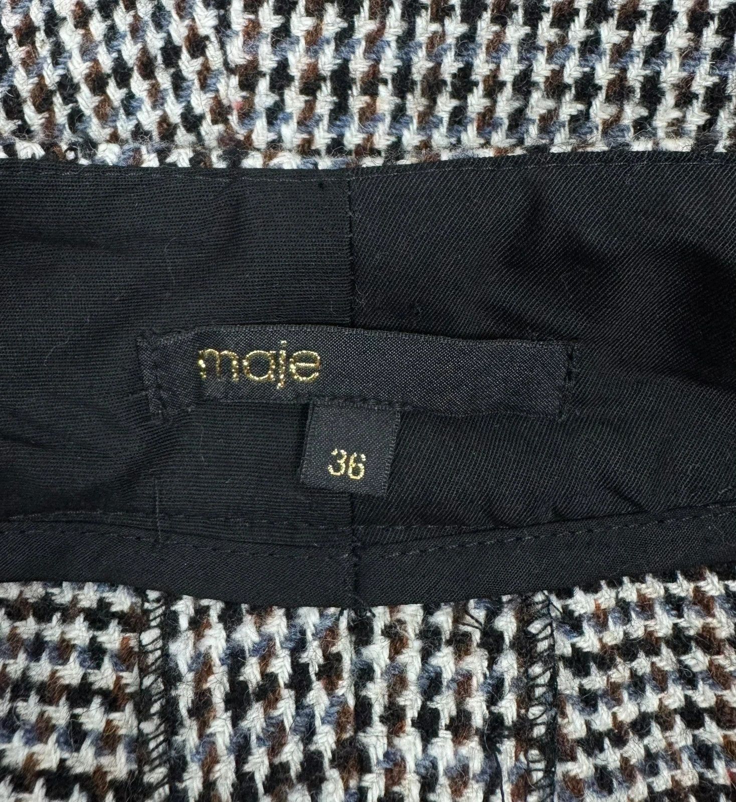 Maje Maje Shorts Herringbone Wool Cotton size 36 Size 26" / US 2 / IT 38 - 9 Thumbnail