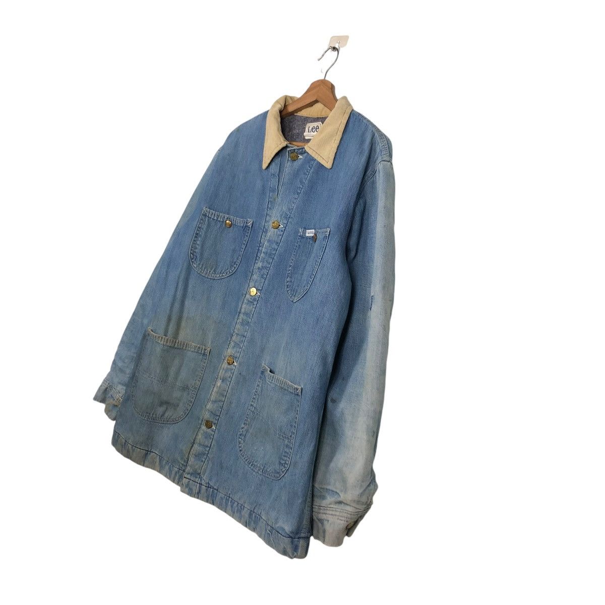 Lee 🔥VINTAGE CHORE WORKER JACKET LEE MADE IN USA BLANKET DENIM Size US M / EU 48-50 / 2 - 4 Thumbnail