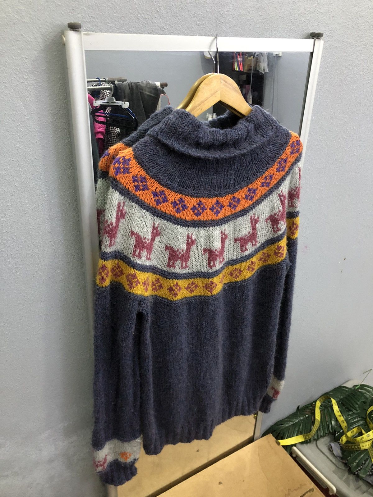 Japanese Brand Titicaca Alpaca Wool Llama Knit Cardigan Vintage Size US M / EU 48-50 / 2 - 12 Thumbnail
