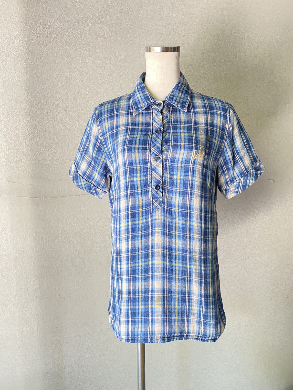 Hysteric Glamour Hysteric Glamour Blue Plaid Button-Up Shirt. Size S / US 4 / IT 40 - 16 Thumbnail