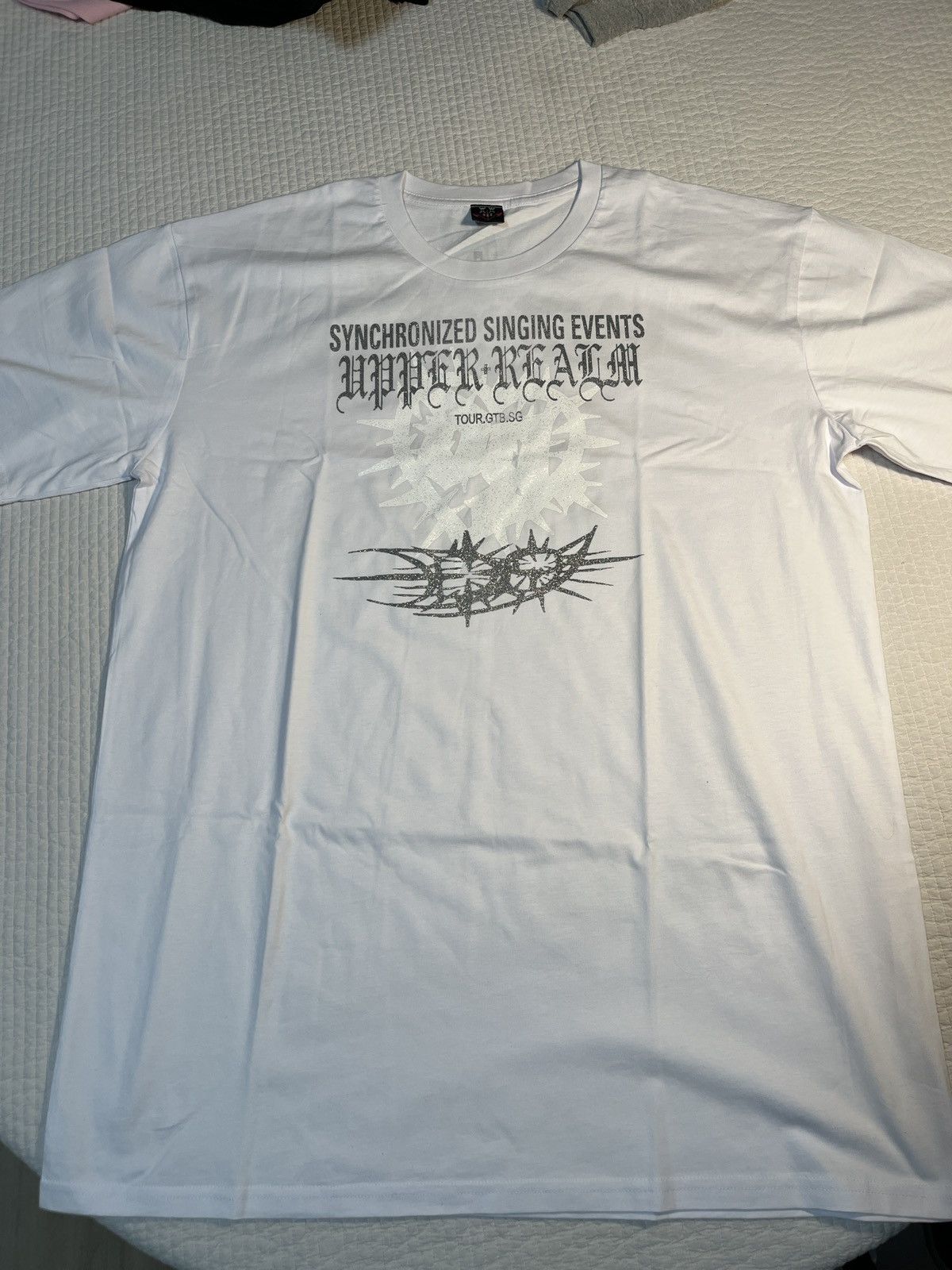 Drain Gang Bladee 2022 Tour LA Exclusive White Tee Size US XL / EU 56 / 4 - 1 Thumbnail