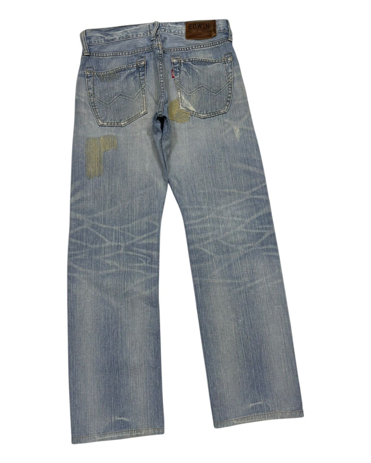 Kapital EDWIN EXCLUSIVE VINTAGE PATCHWORK DENIM JEANS Size US 32 / EU 48 - 6 Thumbnail