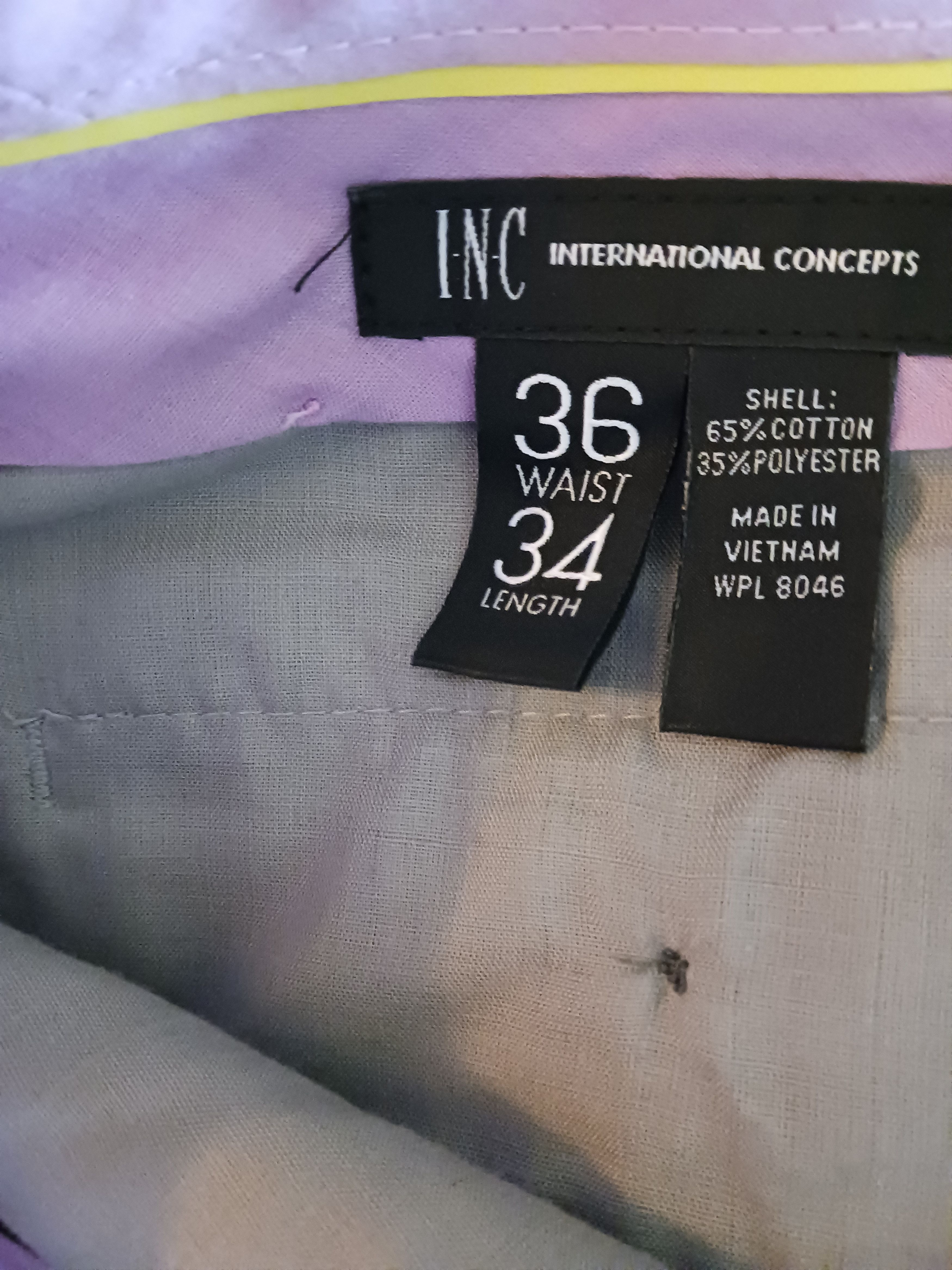 I.N.C Men's Milan Slim Fit Flat Front Pants Size US 36 / EU 52 - 3 Thumbnail