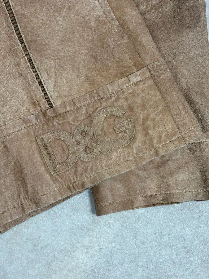 Dolce & Gabbana 2000s Dolce & Gabbana Beige Rodeo Leather Jacket Size US M / EU 48-50 / 2 - 10 Thumbnail