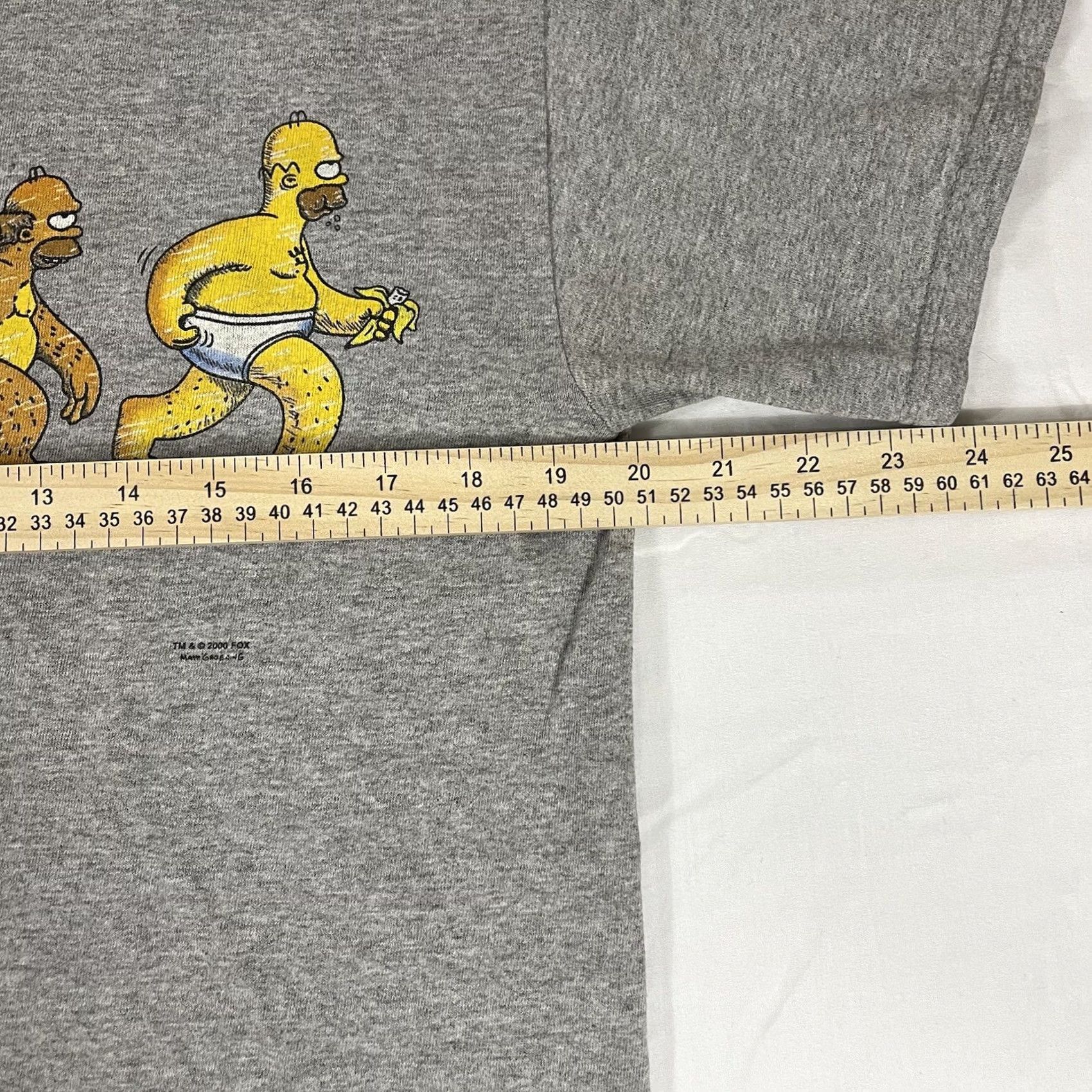 Vintage VINTAGE Homer Simpson Sz M Homersapien T-Shirt Gray Crew Neck Short Sleeve Men M Cartoon TV Size US M / EU 48-50 / 2 - 4 Thumbnail