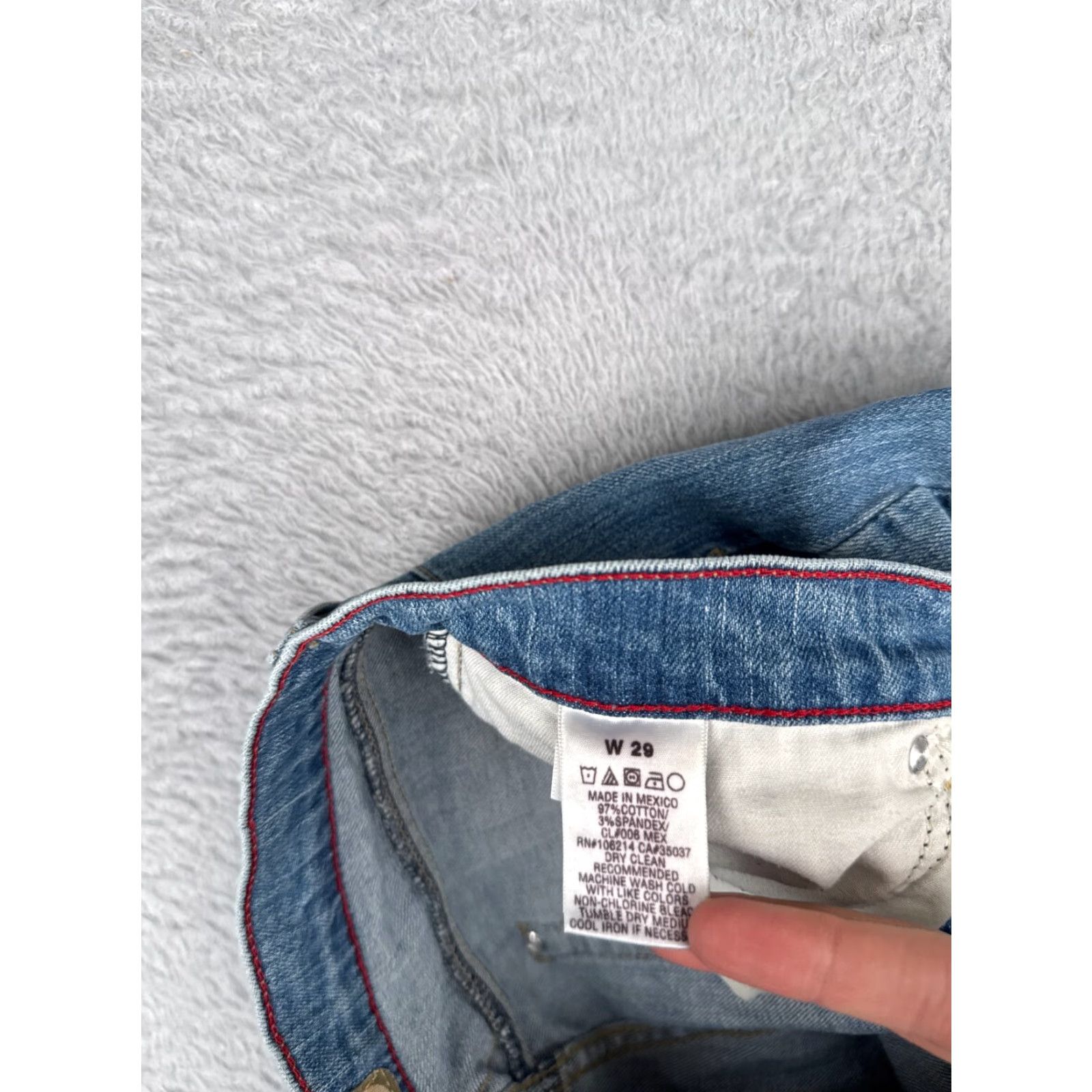 Vintage Vintage Shyanne Women's Flared Denim Pants 29 Blue Low Rise Distressed 33in Inseam Size 29" - 7 Thumbnail