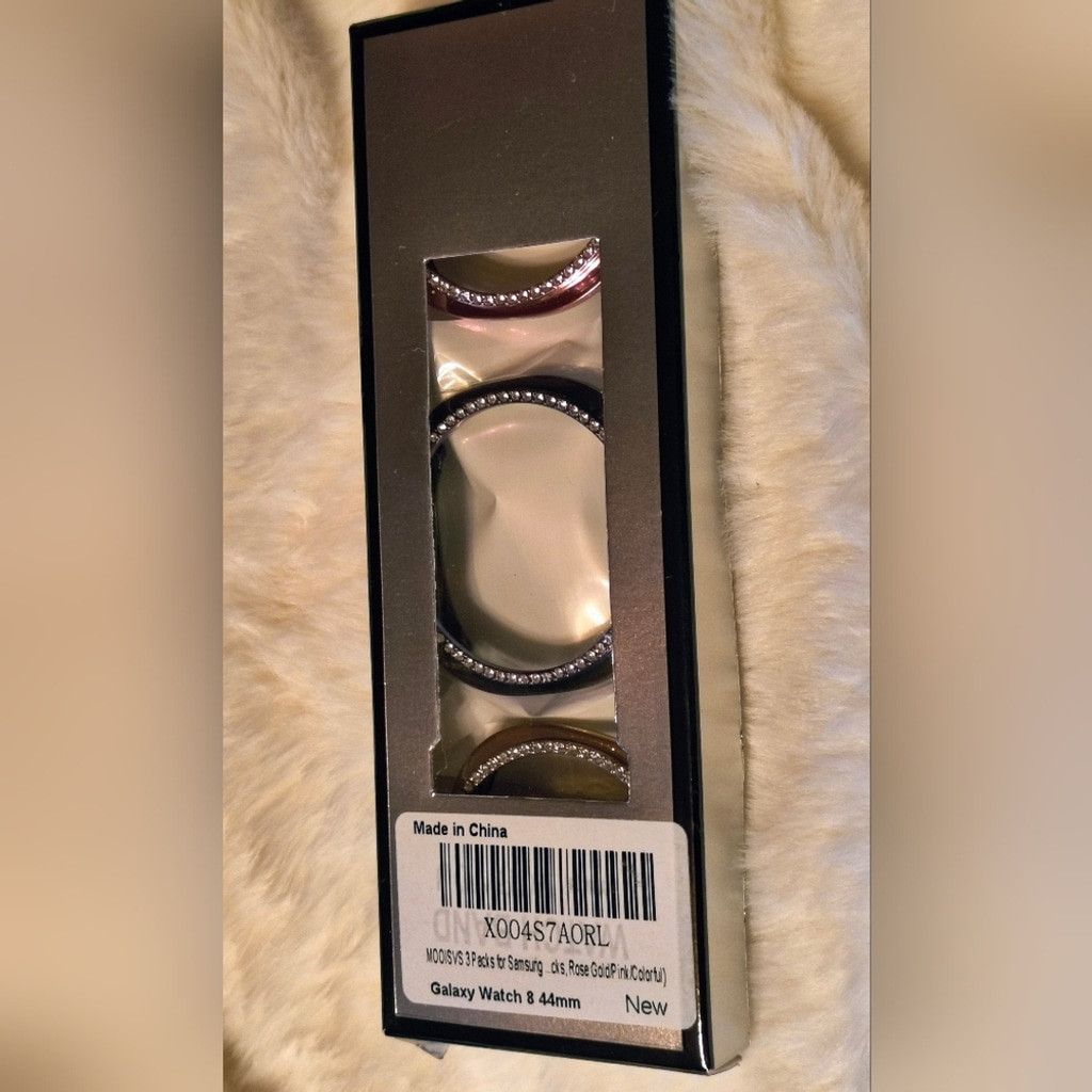 The Unbranded Brand Galaxy Watch 8 3-Pack Bezel Rings 44mm Size ONE SIZE - 1 Thumbnail