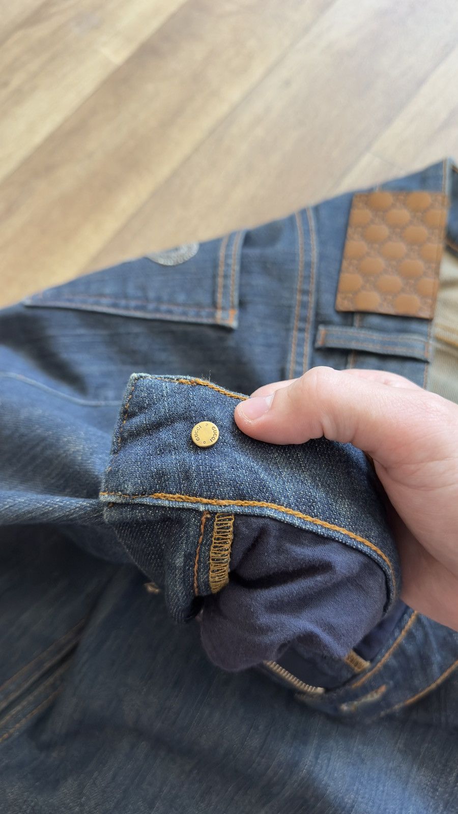 Gucci Gucci Archive Embroidered "G" Logo Denim Jeans Made in Italy Size 30" / US 8 / IT 44 - 15 Thumbnail