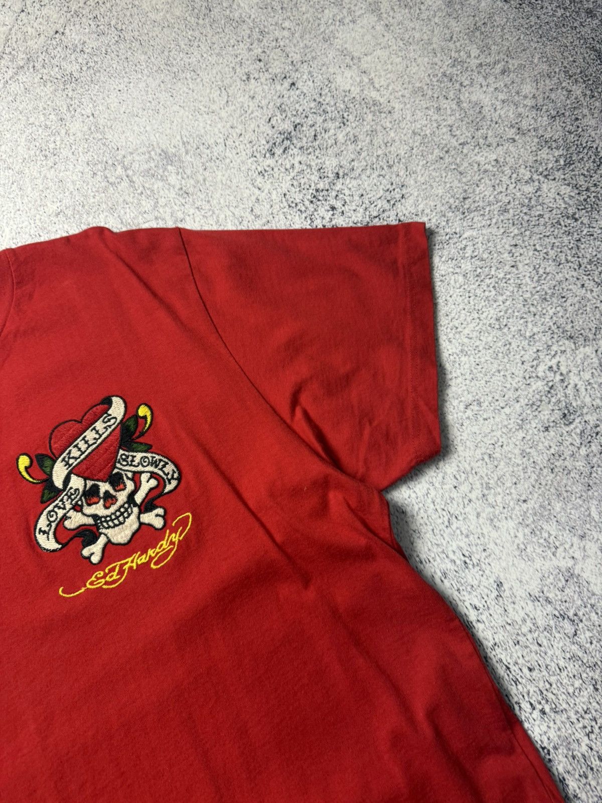 Christian Audigier Rare Mens Vintage Ed Hardy T-shirt big logo Skulls Tee Y2K Size US XL / EU 56 / 4 - 10 Thumbnail