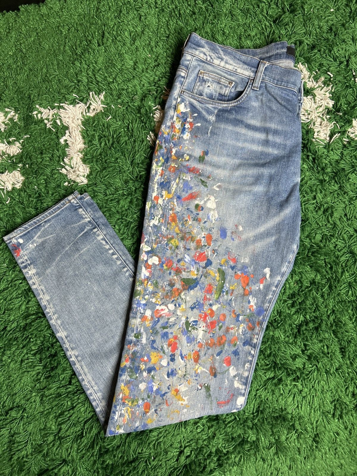 Amiri Amiri Paint Splatter Size US 38 / EU 54 - 1 Thumbnail