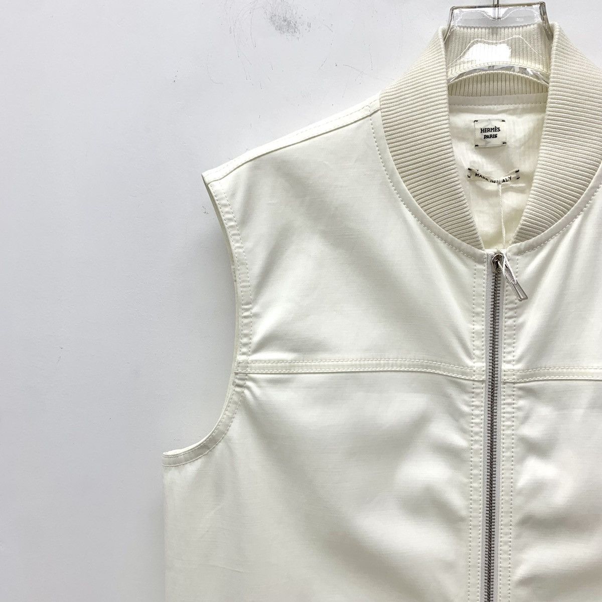 Hermes Hermes White Cotton Belted Sleeveless Dress K26WX Size S / US 4 / IT 40 - 3 Thumbnail